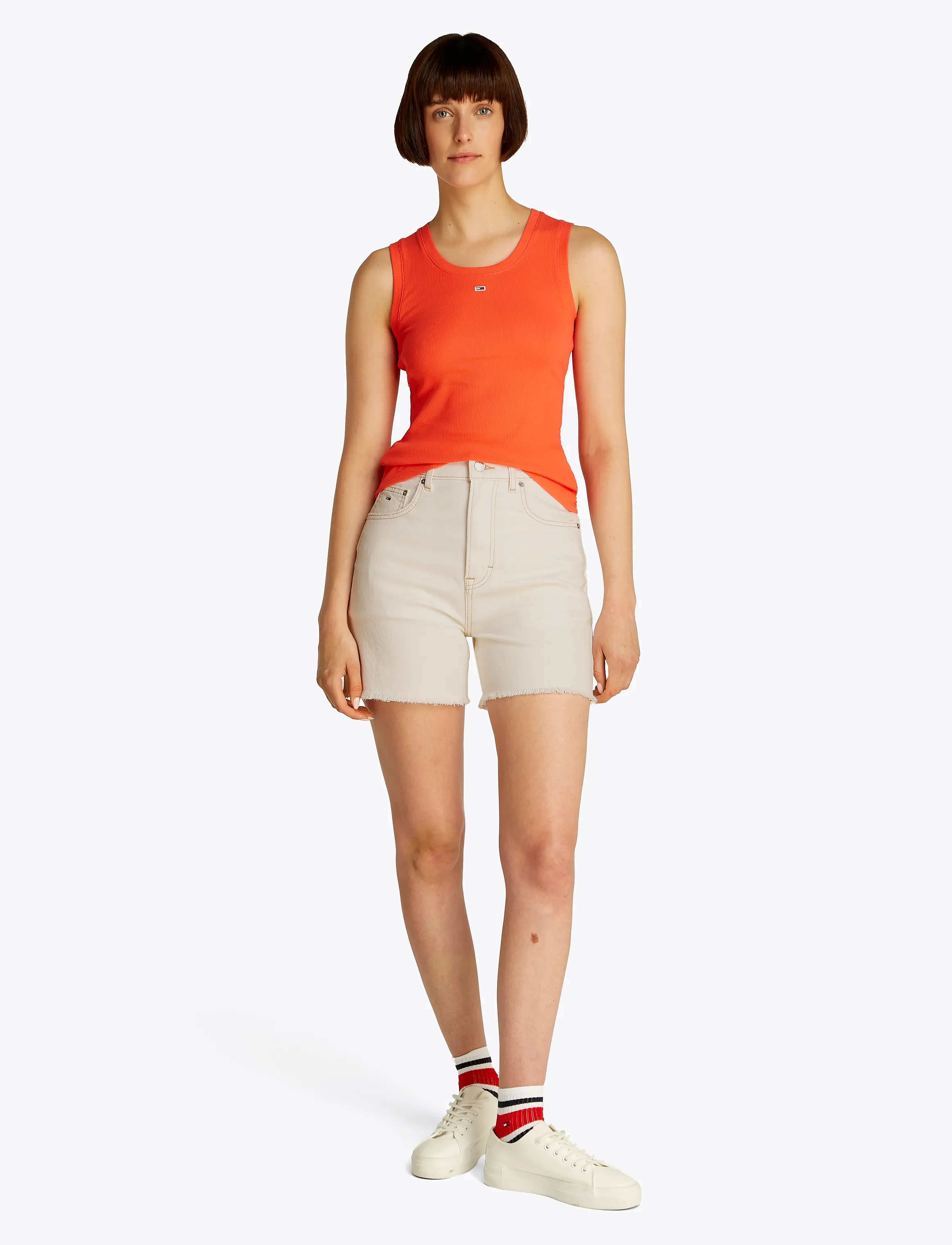 Tommy Jeans - MOM SHORT BI8194 - jorts - denim white - 4
