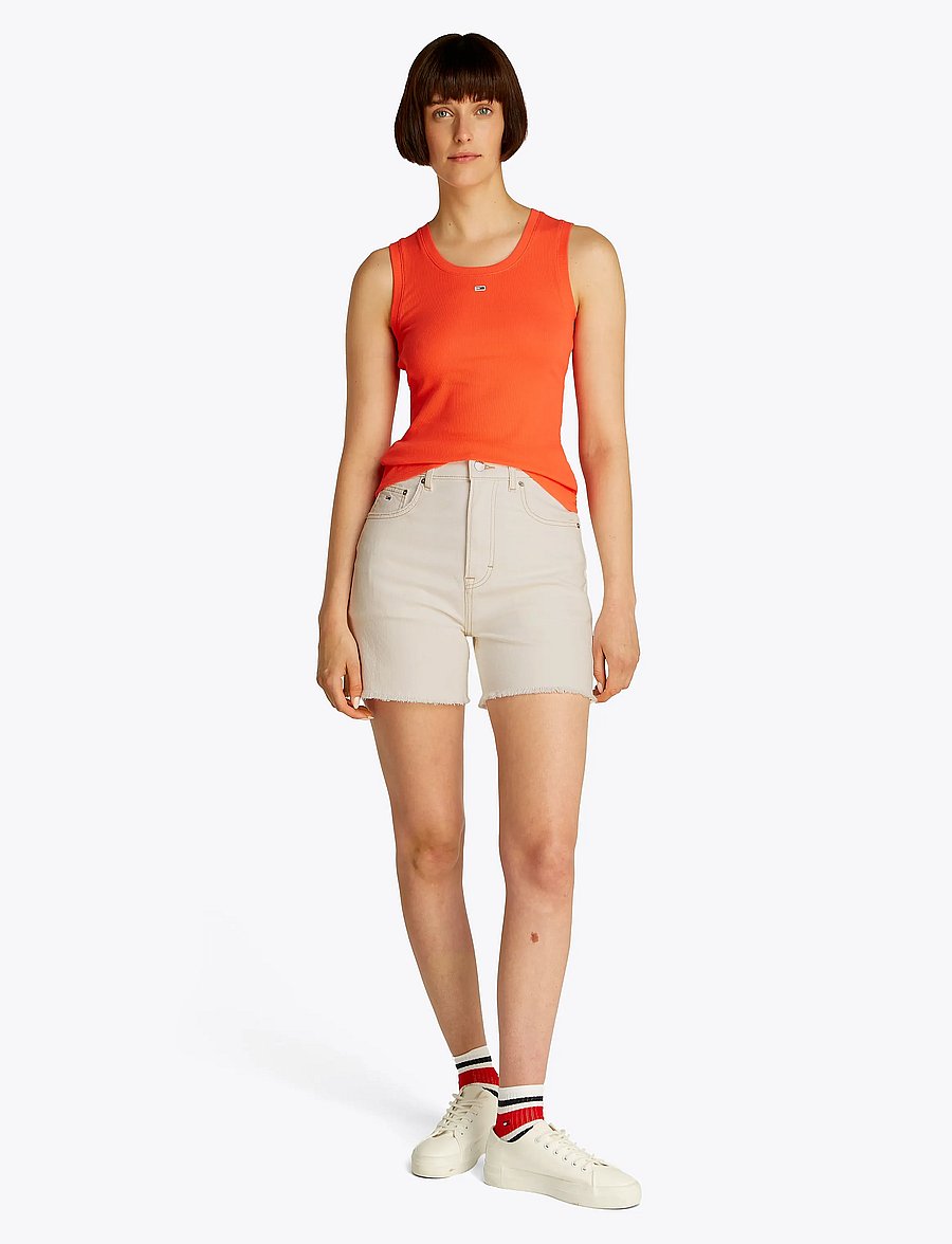 Tommy Jeans - MOM SHORT BI8194 - jeansshorts - denim white - 4