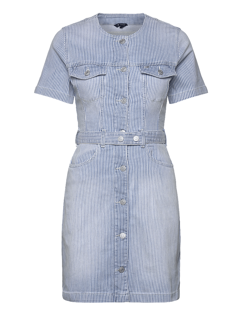 Tommy Jeans - SLIM BTNTR DRESS BI6136 - jeanskleider - denim medium - 1
