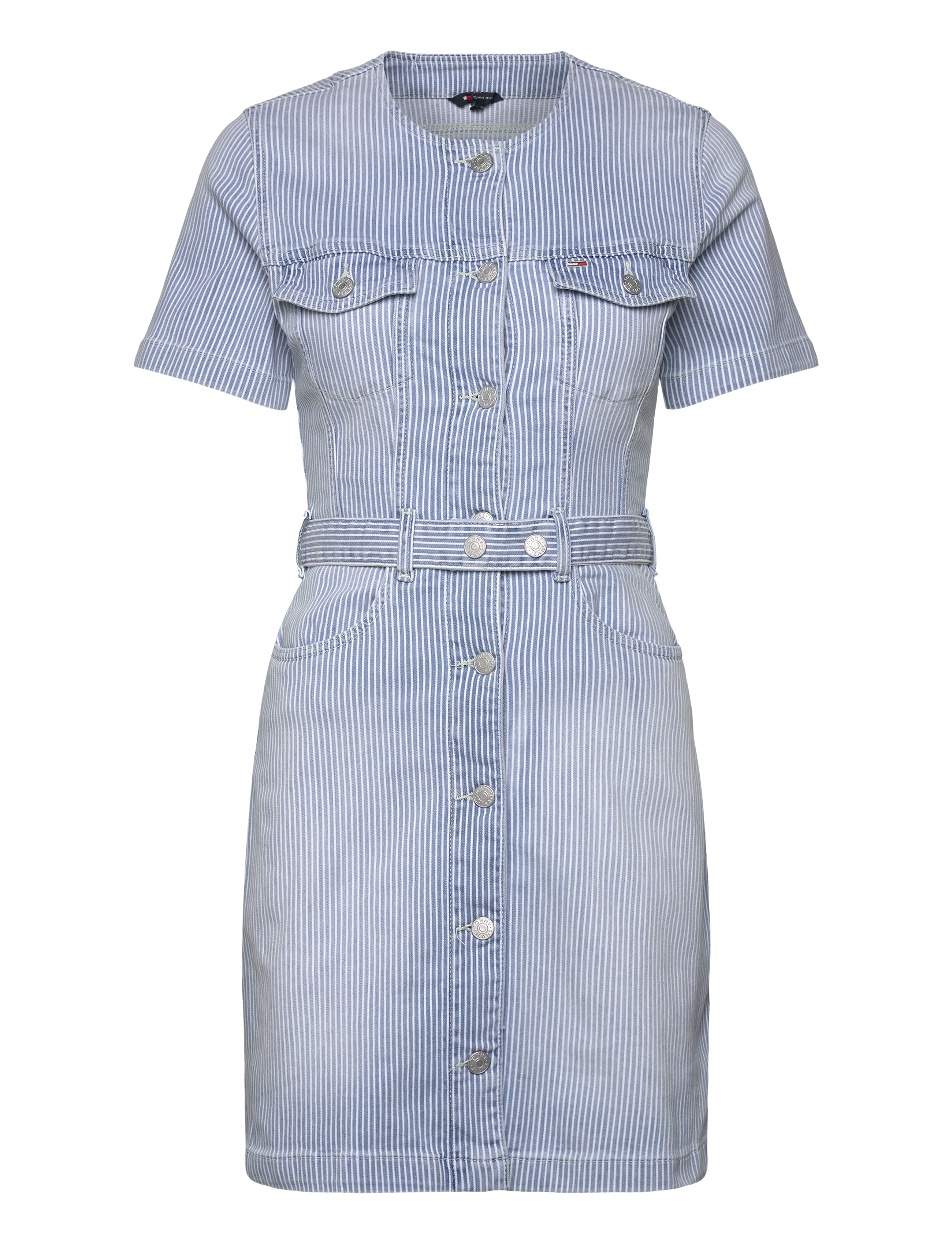 Tommy Jeans SLIM BTNTR DRESS BI6136 - Kleider - DENIM MEDIUM / blue