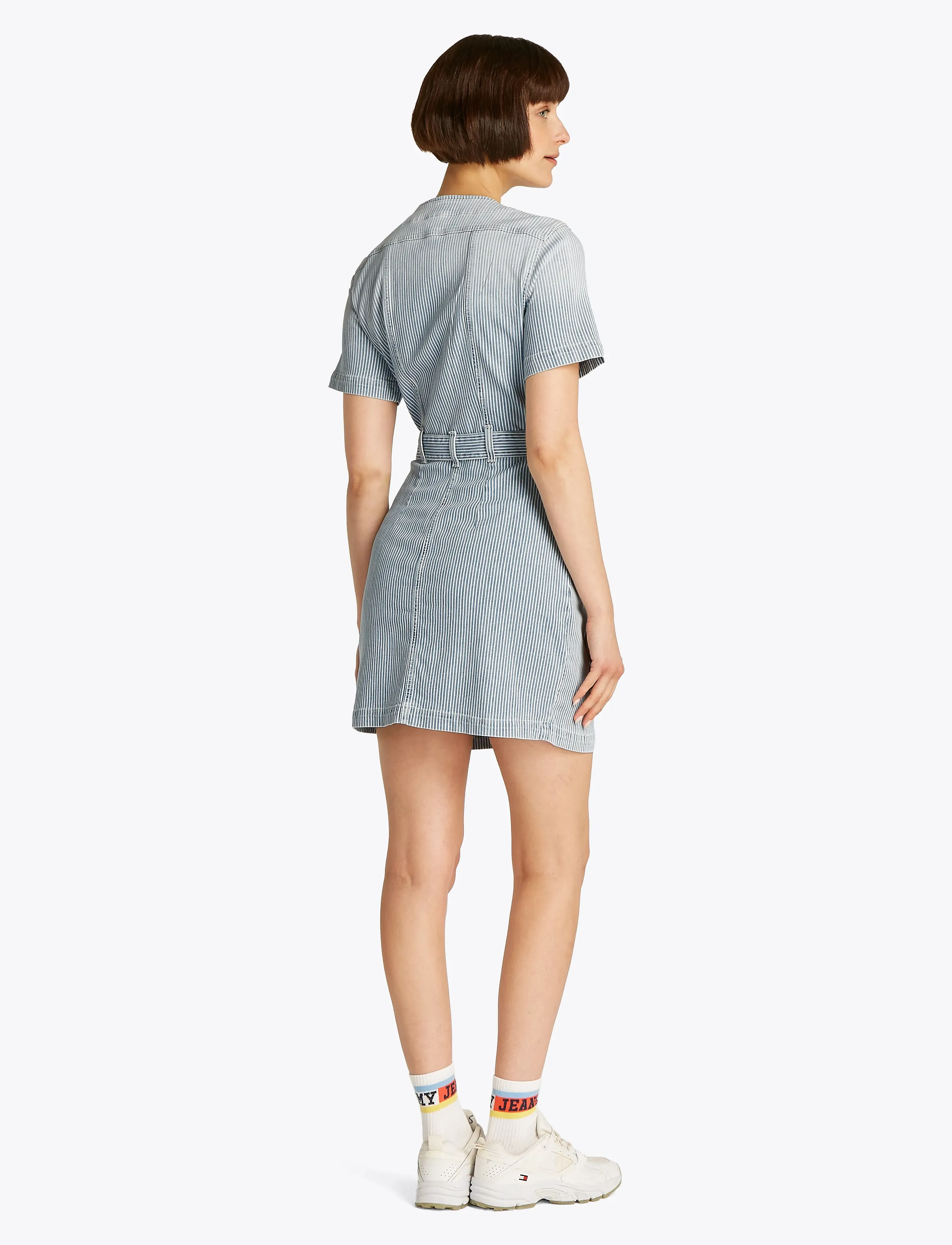 Tommy Jeans - SLIM BTNTR DRESS BI6136 - jeanskleider - denim medium - 3