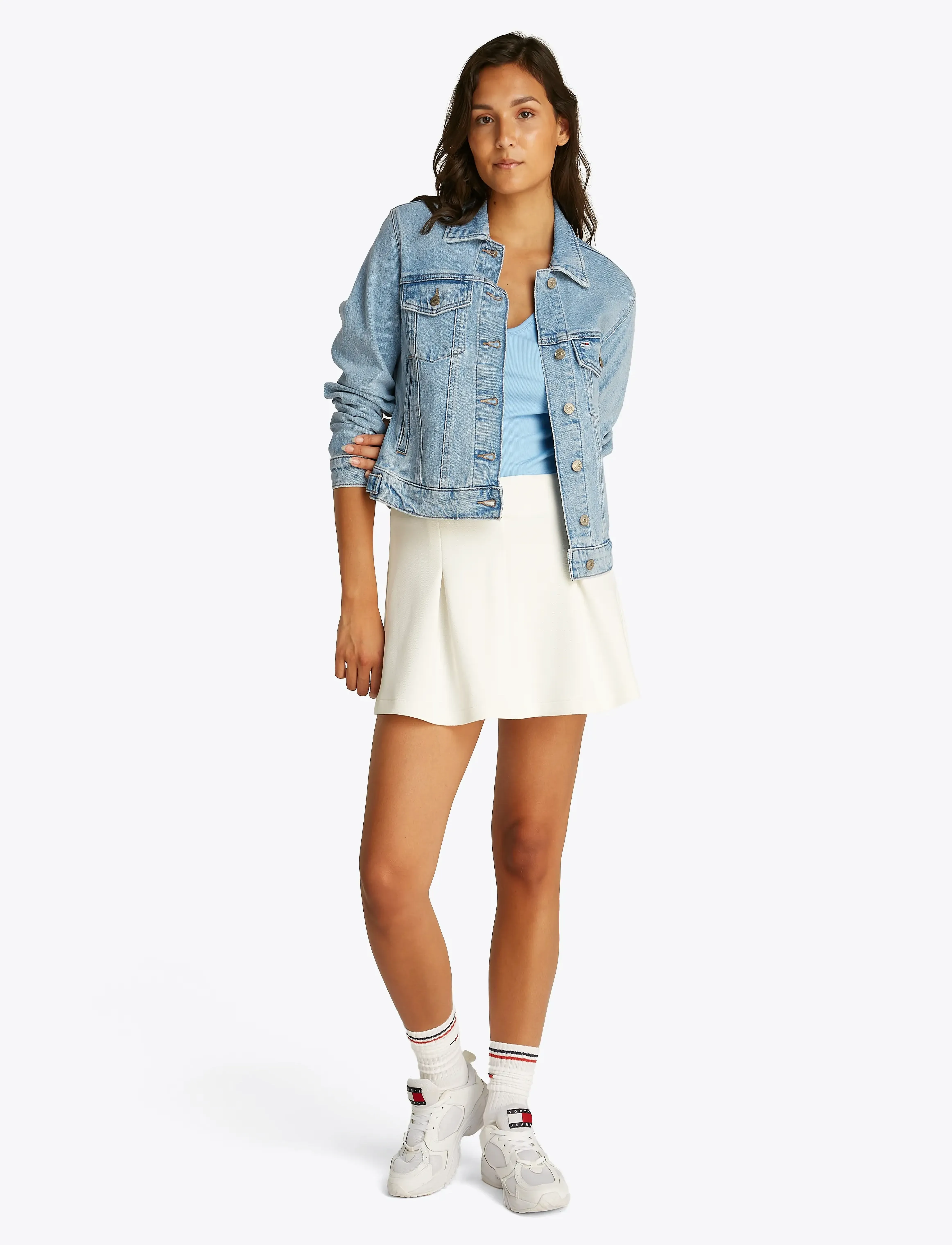 Tommy Jeans - CLASSIC TRUCKER JACKET BI8110 - denim light - 4