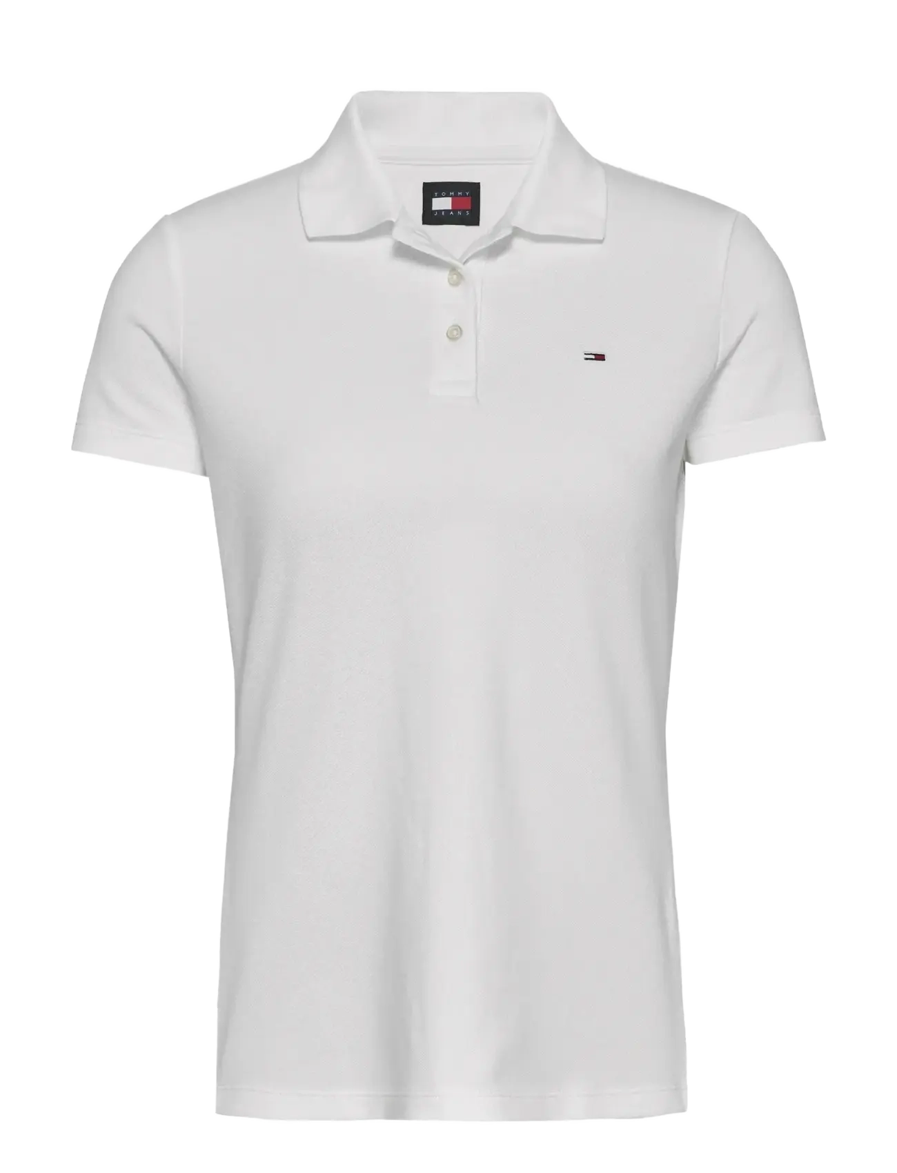 Tommy Jeans TJW SLIM ESSENTIAL POLO SS - Alle produkter - ECRU / white
