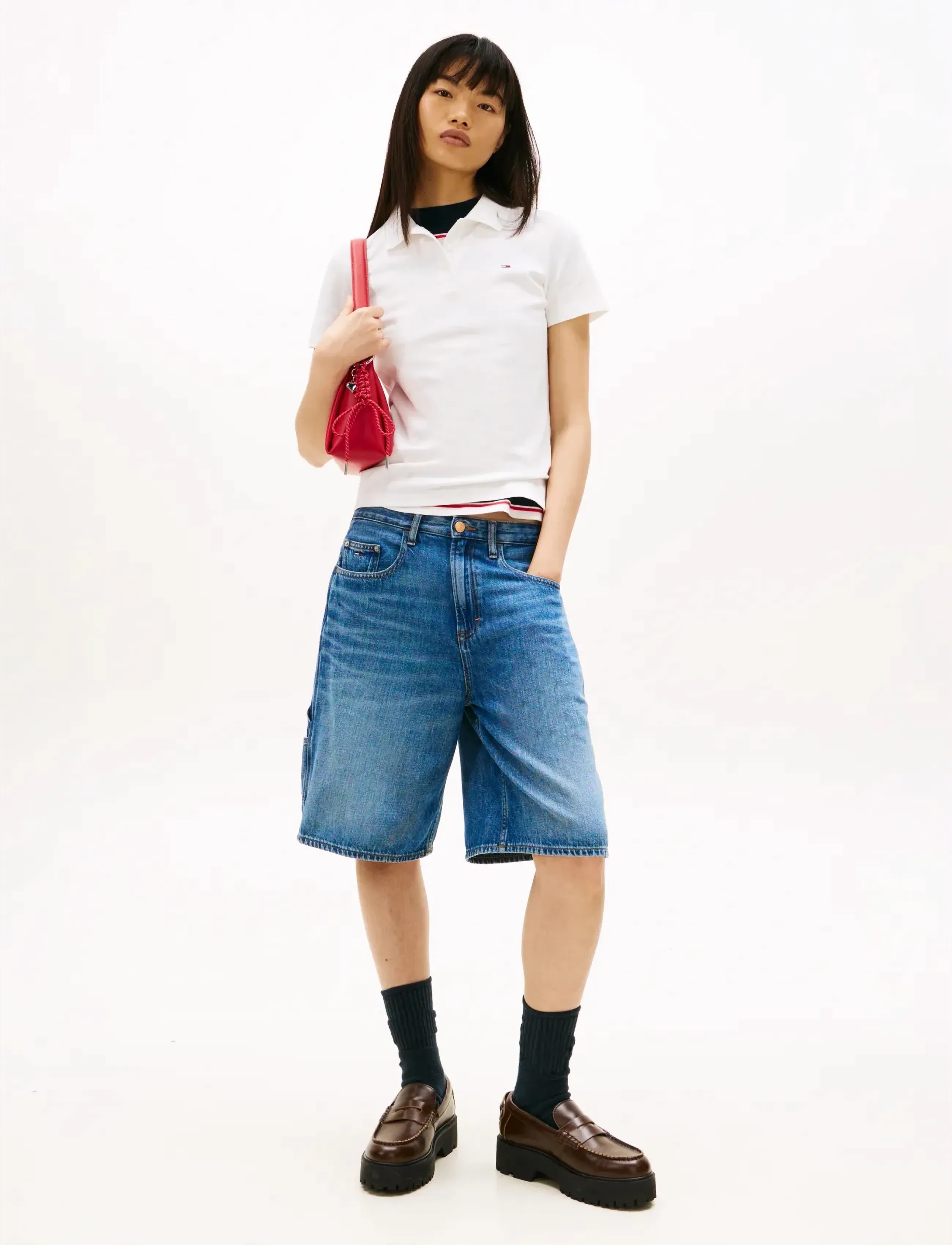 Tommy Jeans - TJW SLIM ESSENTIAL POLO SS - oberteile & t-shirts - ecru - 4