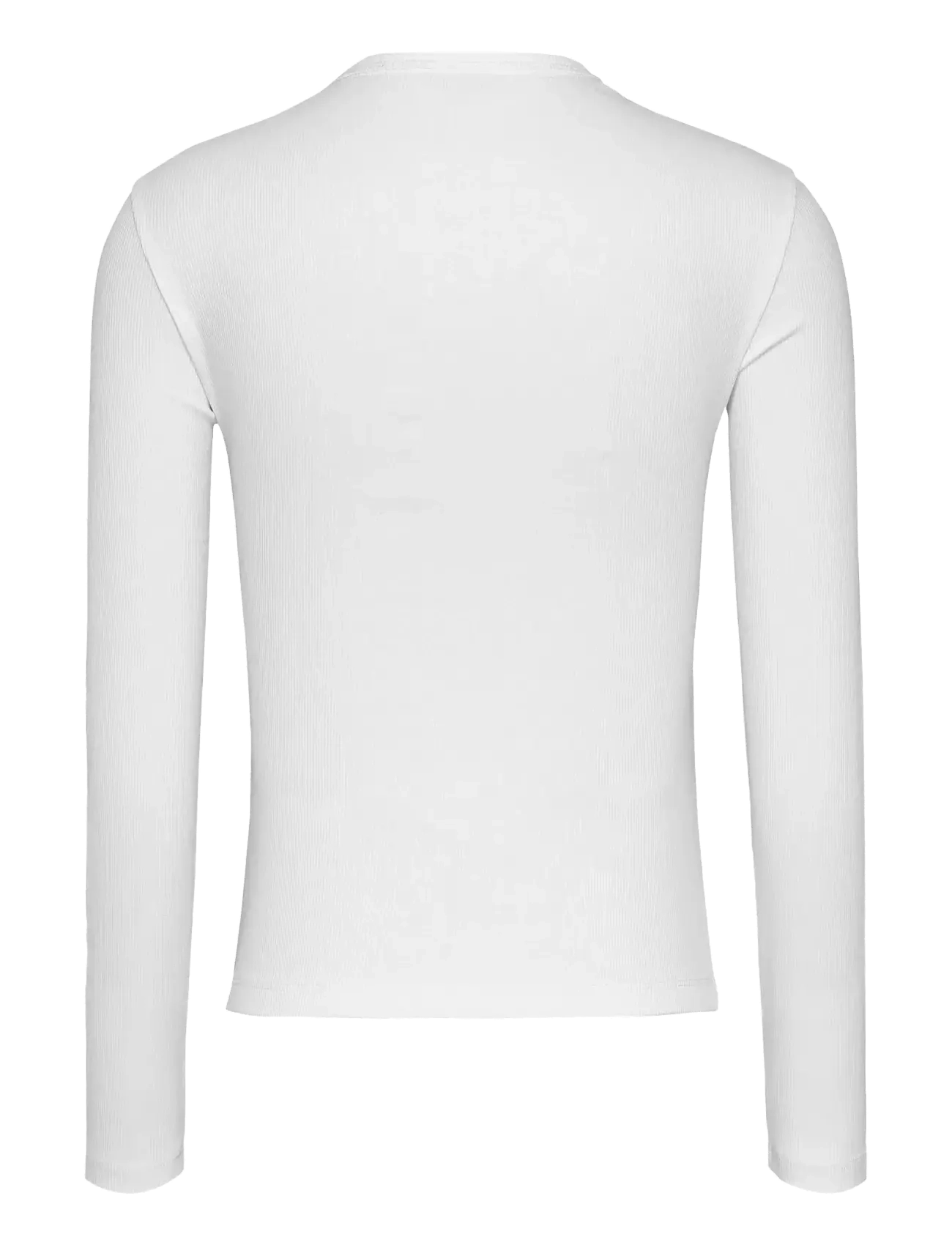 Tommy Jeans - TJW SLIM LS BADGE TEE EXT - topy z długimi rękawami - ecru - 2