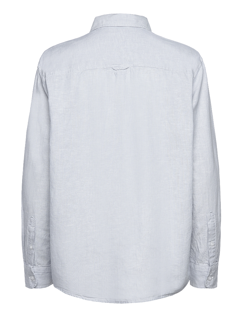 Tommy Jeans - TJW RLX LINEN SHIRT - long-sleeved shirts - colorado blue / stripe - 2