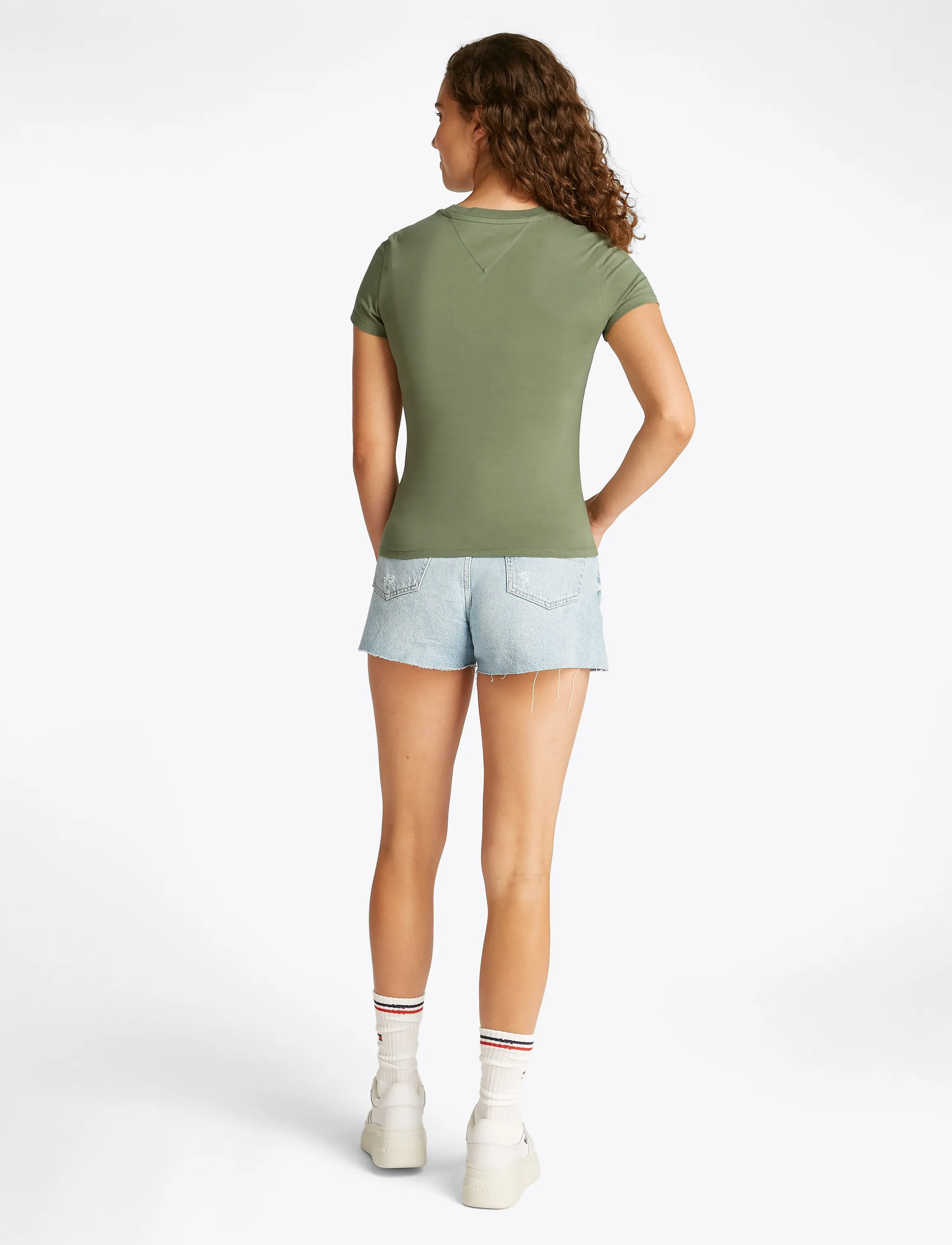 Tommy Jeans - TJW SLIM TONAL LINEAR TEE EXT - aruba green - 3