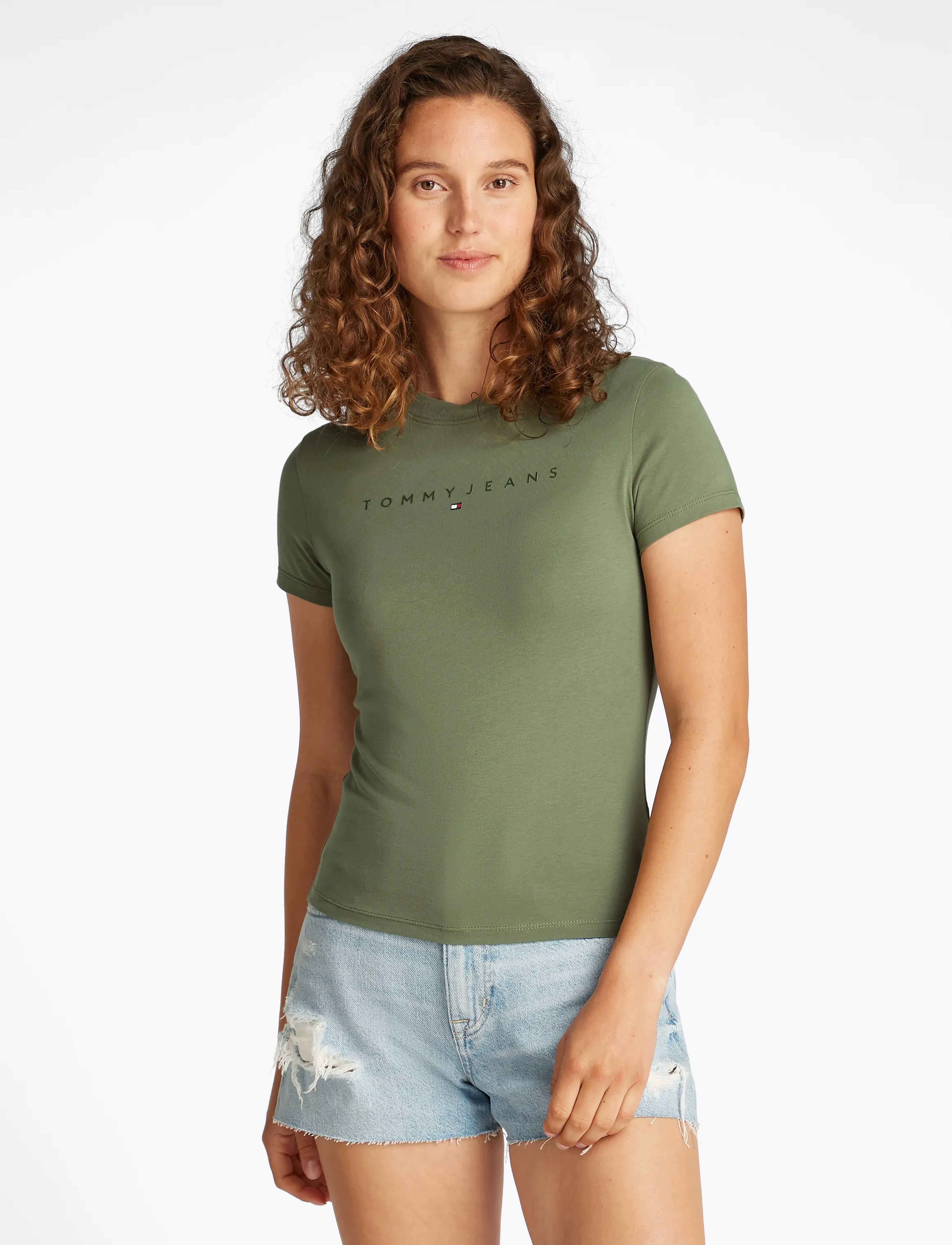 Tommy Jeans - TJW SLIM TONAL LINEAR TEE EXT - aruba green - 4