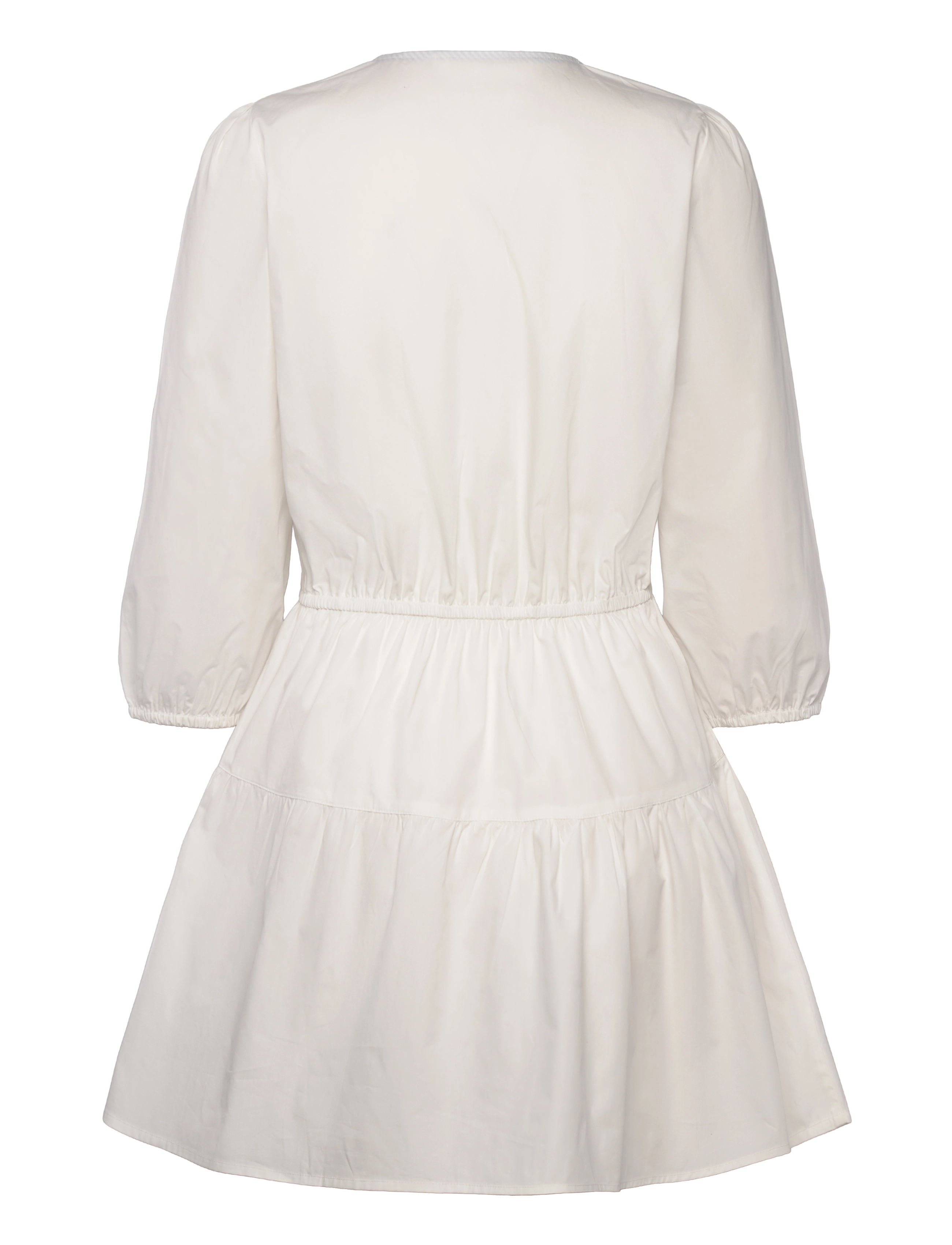 Tommy Jeans - TJW POPLIN TIERED MINI DRESS EXT - summer dresses - ecru - 2
