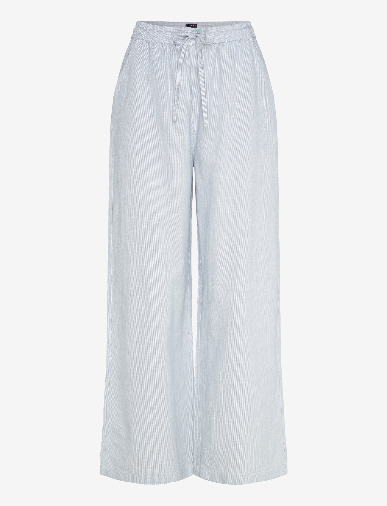 Tommy Jeans - TJW LINEN PANT - hørbukser - colorado blue / stripe - 1