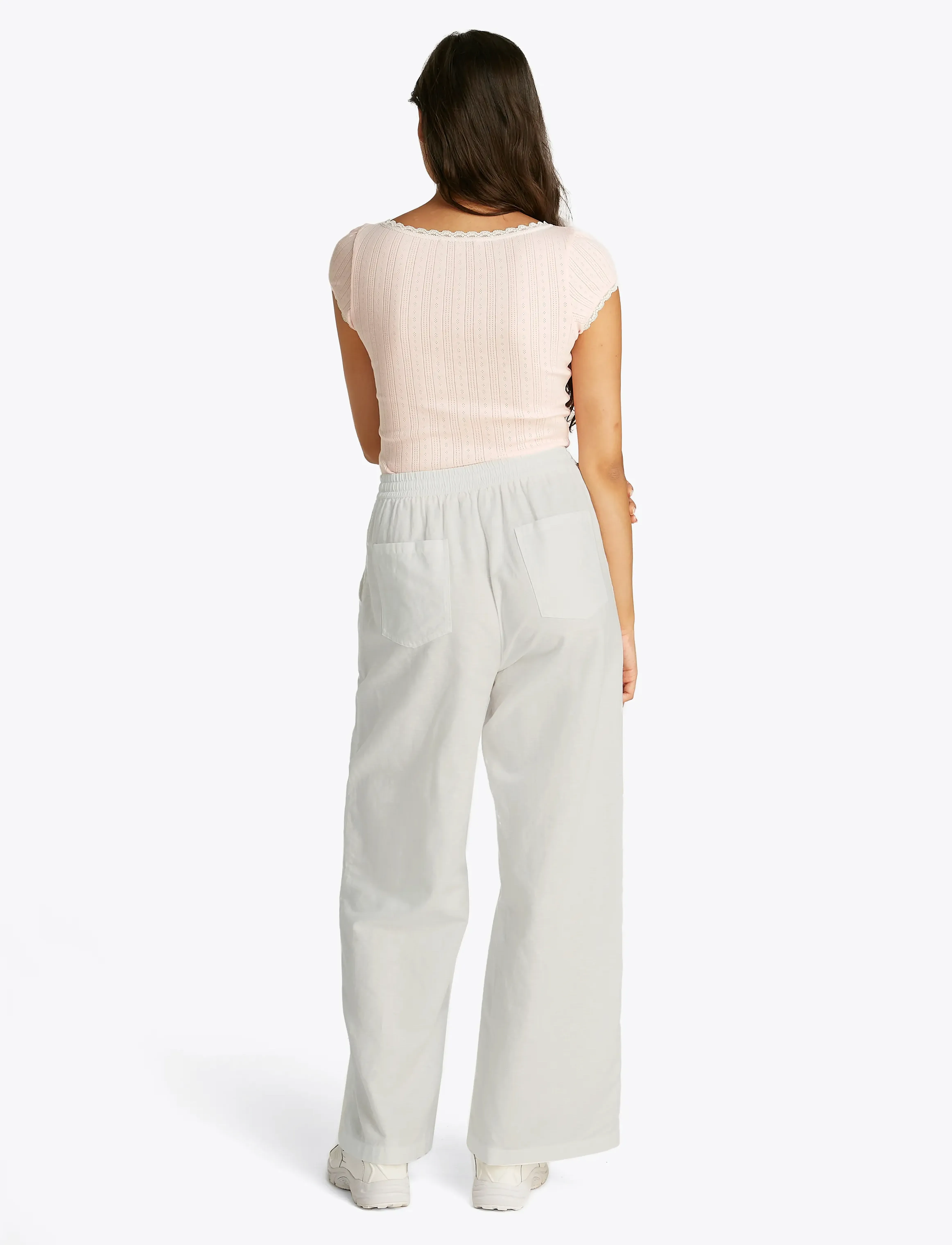 Tommy Jeans - TJW LINEN PANT - ecru - 3