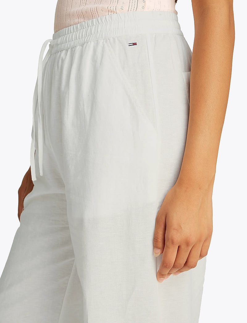 Tommy Jeans - TJW LINEN PANT - hørbukser - ecru - 5