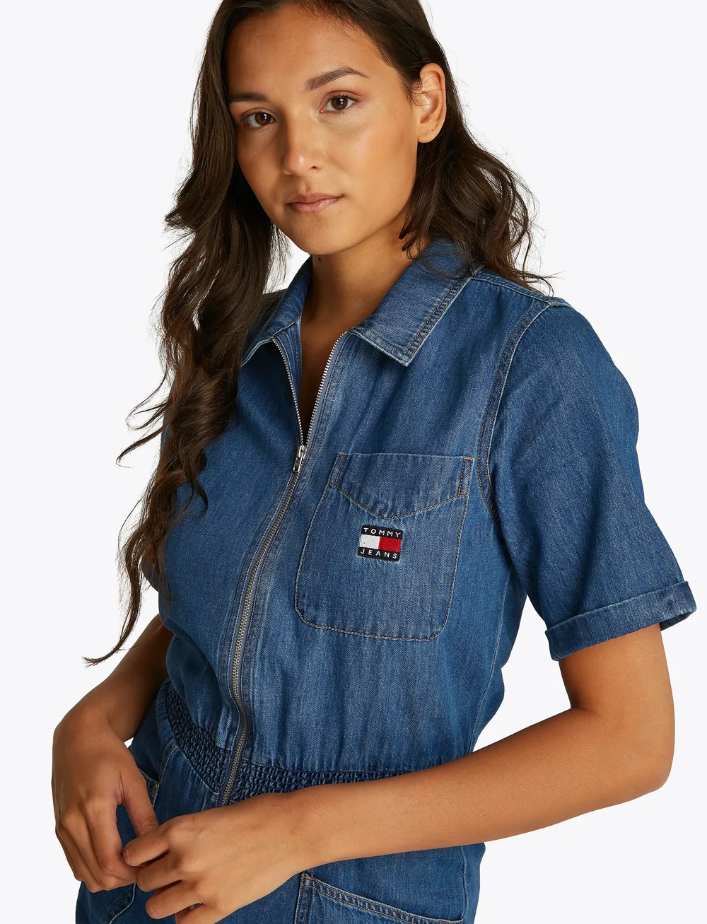 Tommy Jeans - TJW LT DENIM PLAYSUIT - jeanskleider - denim medium - 5