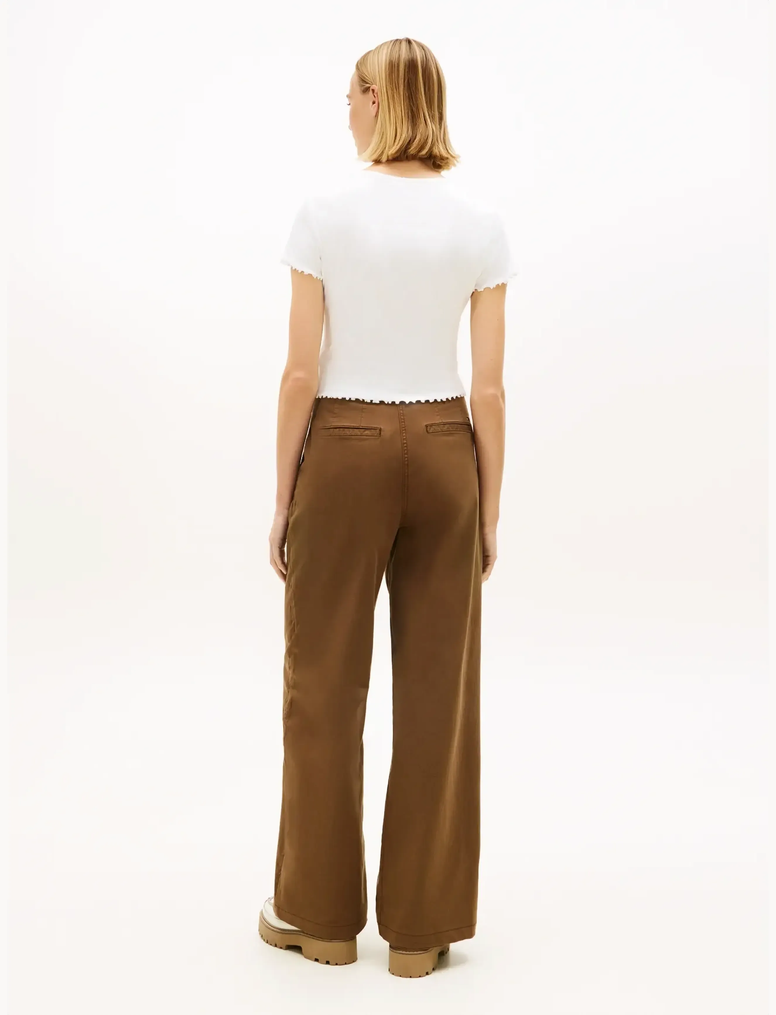 Tommy Jeans - TJW SS RIB TOP IM - hauts courts - ecru - 2