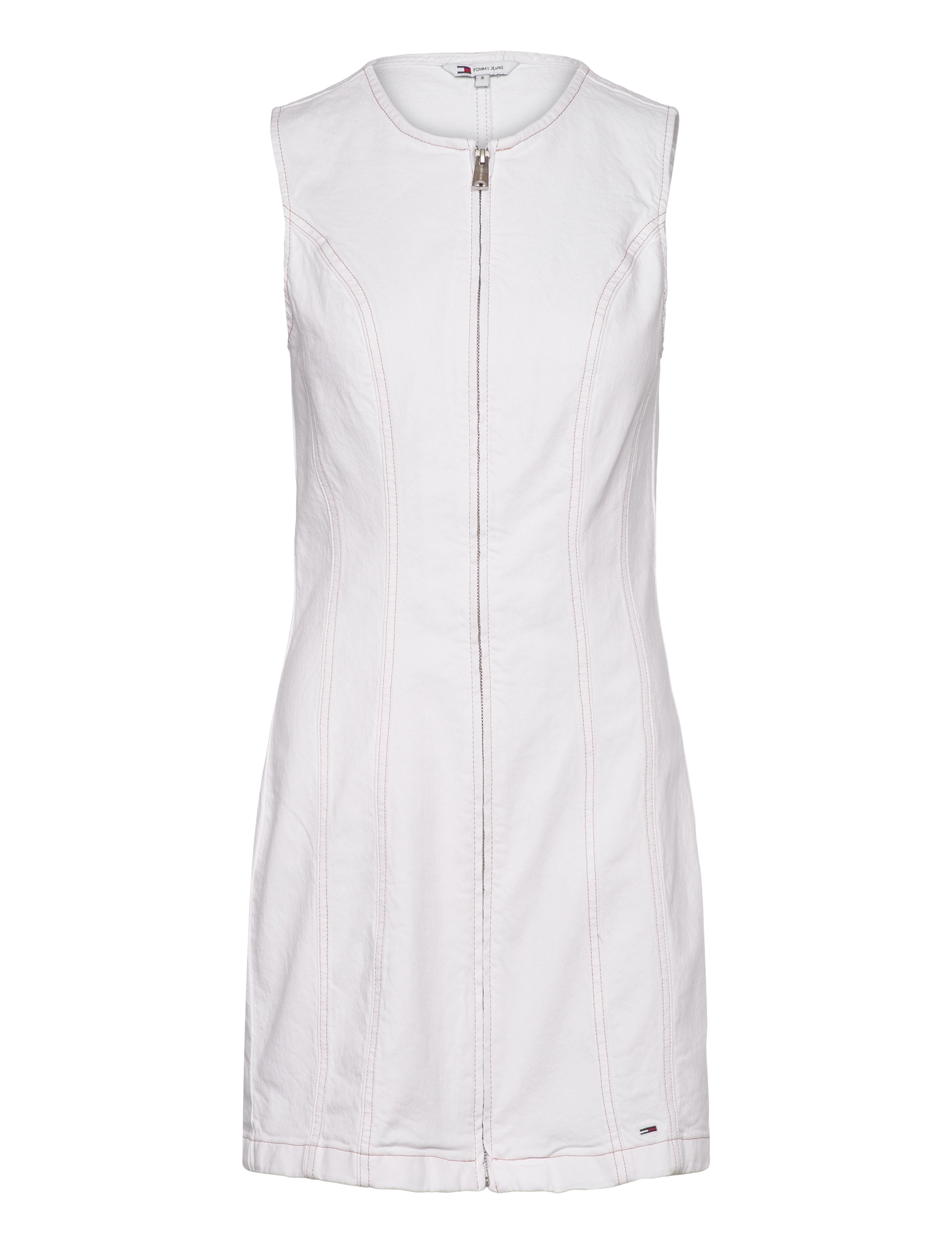 Tommy Jeans SLVLS SLIM DRESS BI6190 - Cowboykjoler - DENIM WHITE / white