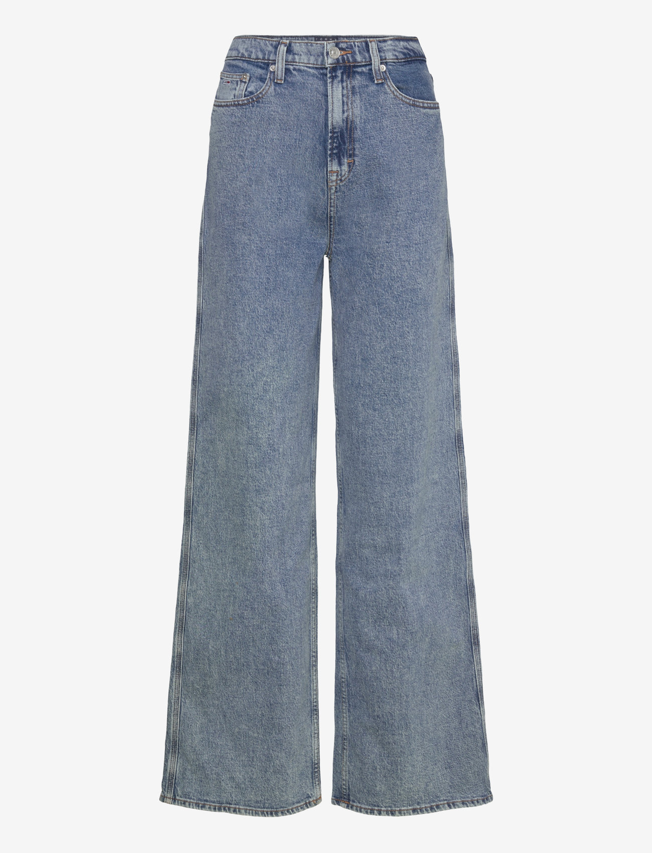 Tommy Jeans - CLAIRE HGH WD AI4136 - wide leg jeans - denim medium - 0