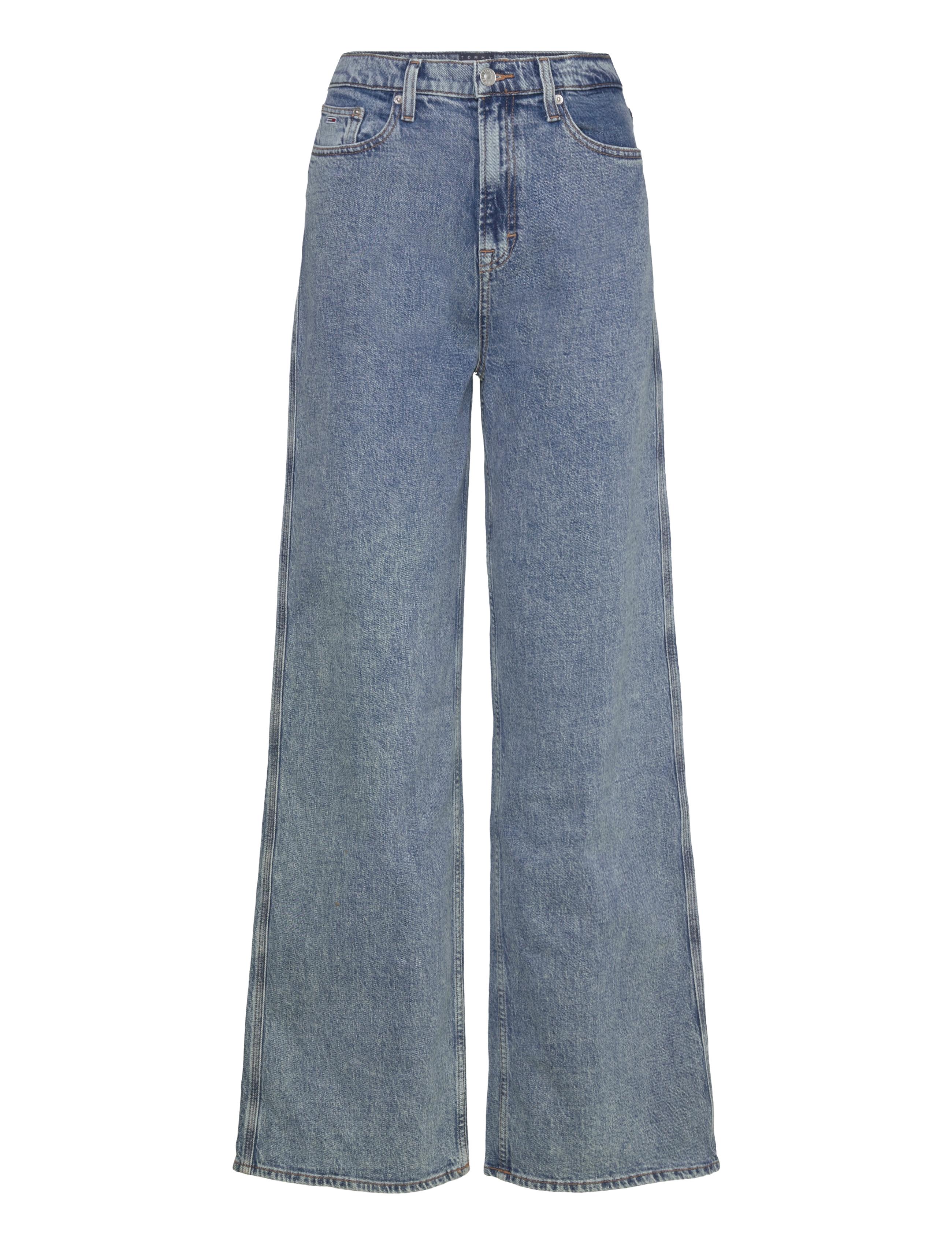 Tommy Jeans - CLAIRE HGH WD AI4136 - brede jeans - denim medium - 1