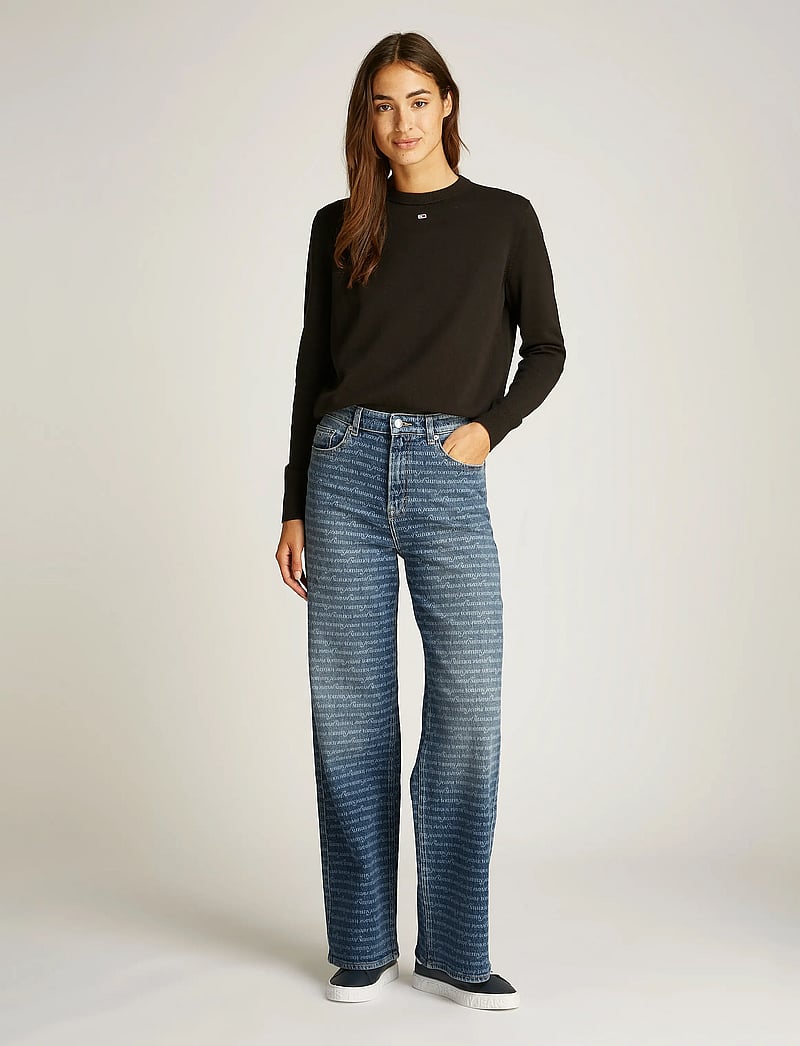 Tommy Jeans - CLAIRE HR WD AI6154 - hosen mit weitem bein - denim dark - 4