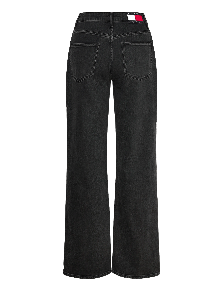 Tommy Jeans - MIA MR RLXD STR AI4181 - pantalons larges - denim black - 2