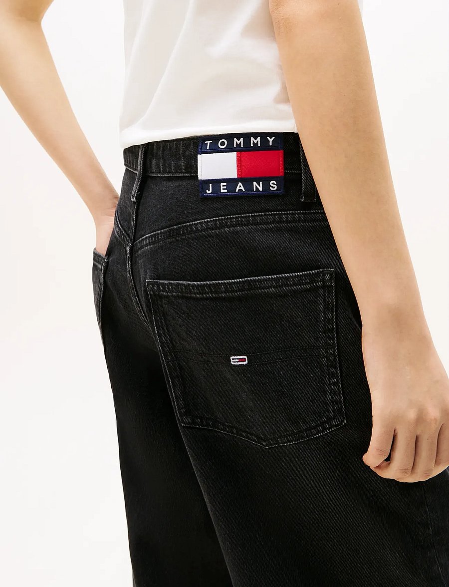 Tommy Jeans - MIA MR RLXD STR AI4181 - pantalons larges - denim black - 5