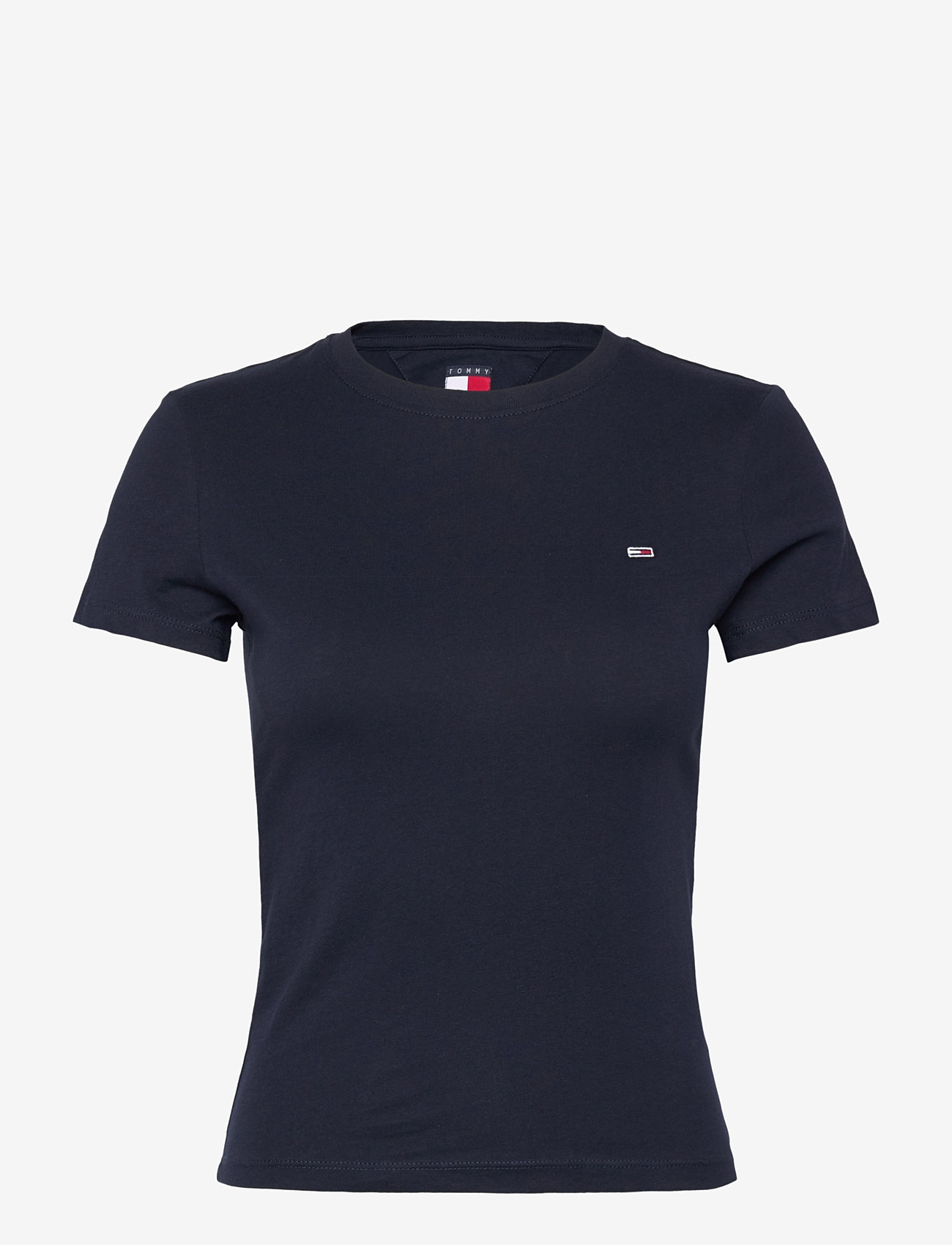 Tommy Jeans - TJW SLIM C-NECK TEE - t-paidat - dark night navy - 1