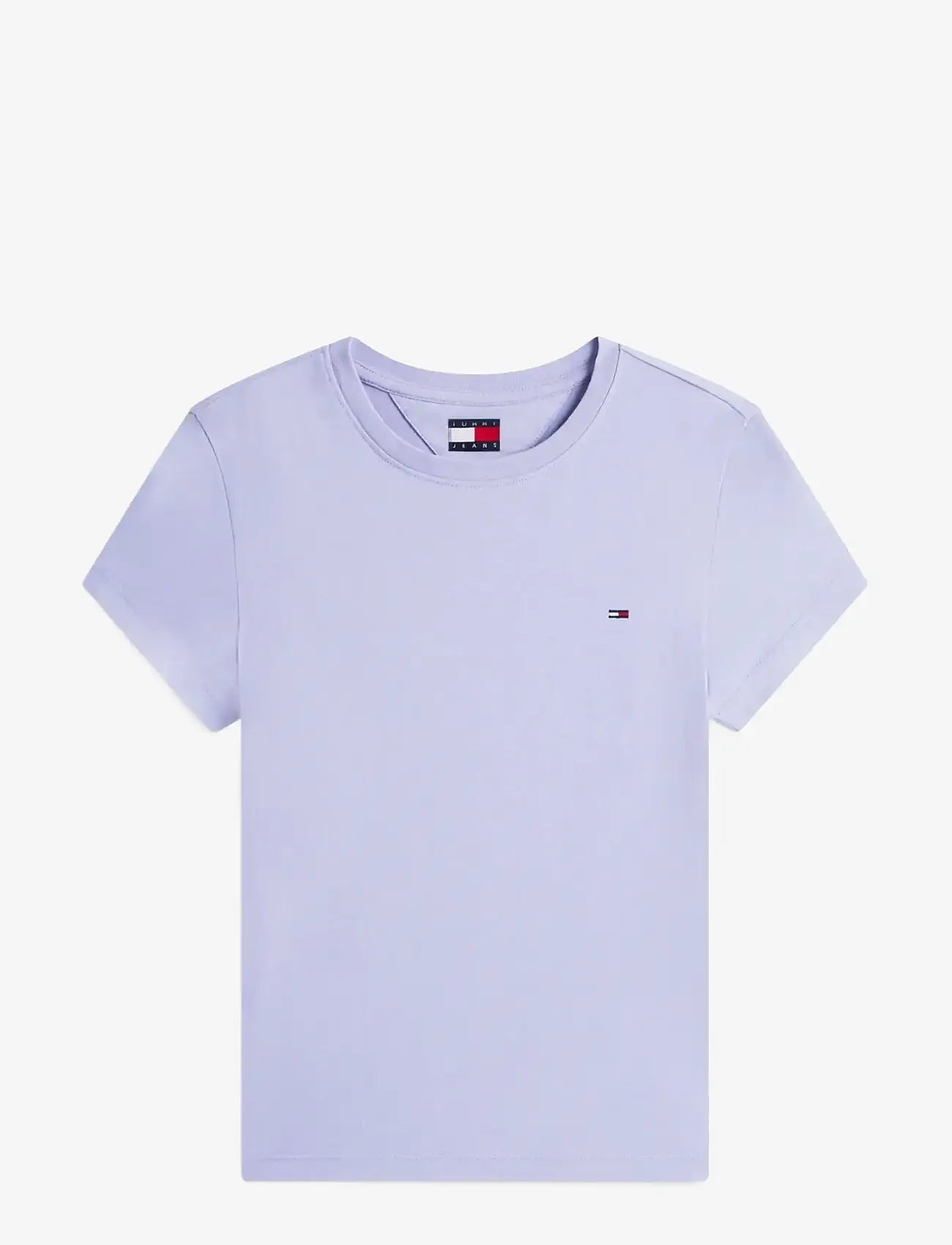 Tommy Jeans - TJW SLIM C-NECK TEE - t-shirts - periwinkle dusk - 1