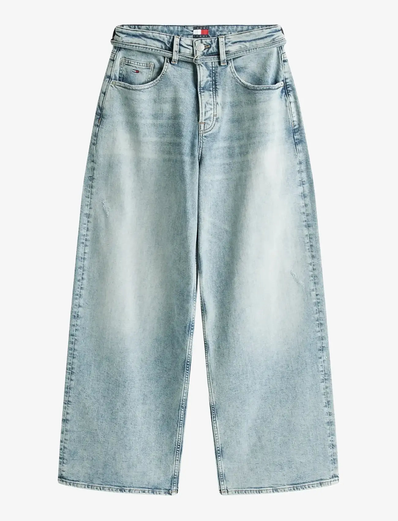 Tommy Jeans - CHARLIE MR LS WD BELT CBF CI6137 - brede jeans - denim mid light blue - 1