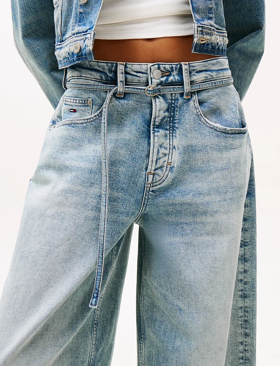 Tommy Jeans - CHARLIE MR LS WD BELT CBF CI6137 - brede jeans - denim mid light blue - 3