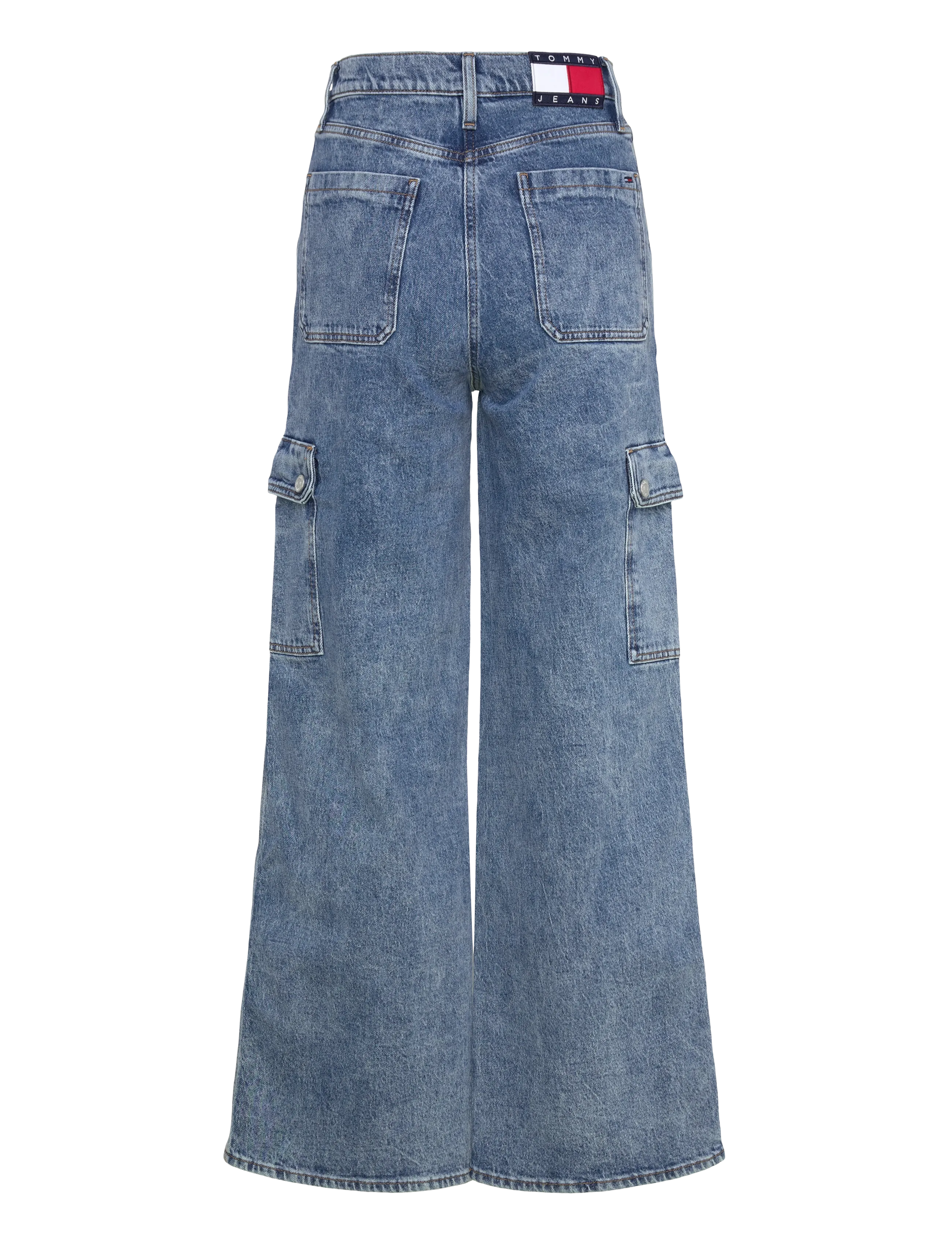Tommy Jeans - CLAIRE HR WD CARGO AI4136 - vida jeans - denim mid light blue - 2