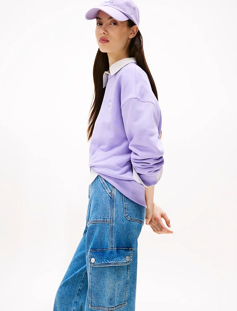 Tommy Jeans - CLAIRE HR WD CARGO AI4136 - vida jeans - denim mid light blue - 5