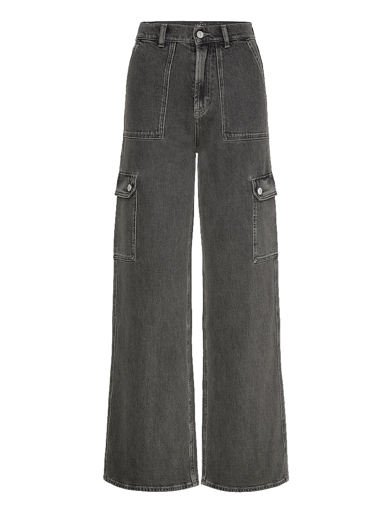 Tommy Jeans - CLAIRE HR WD CARGO CI4171 - cargo pants - denim grey - 1