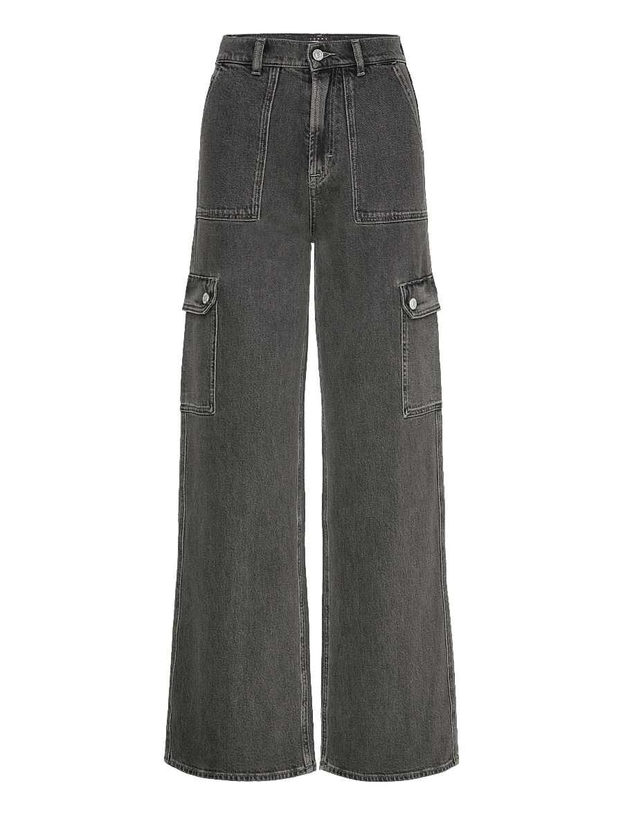 Tommy Jeans - CLAIRE HR WD CARGO CI4171 - cargo-hosen - denim grey - 1