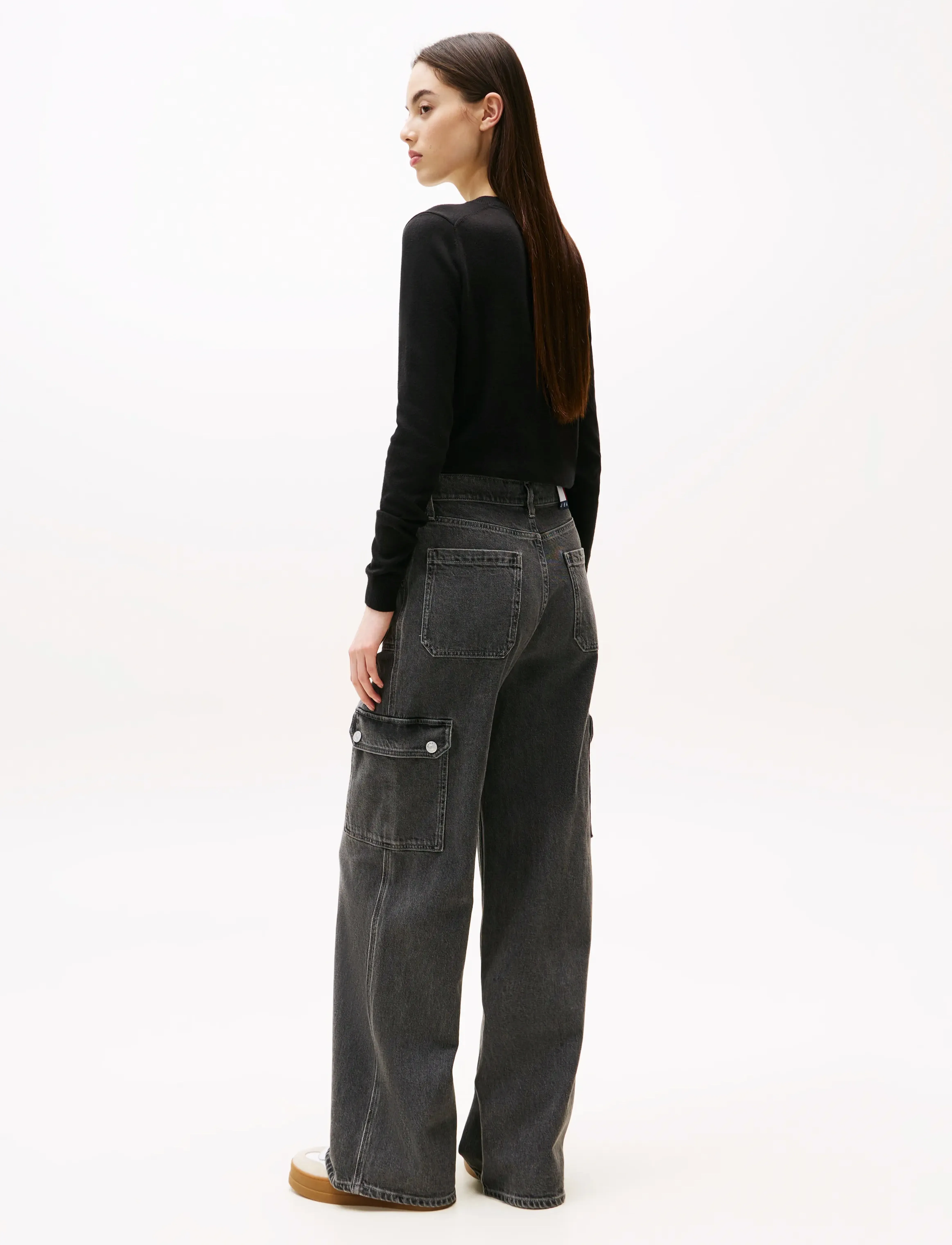 Tommy Jeans - CLAIRE HR WD CARGO CI4171 - cargo-hosen - denim grey - 3