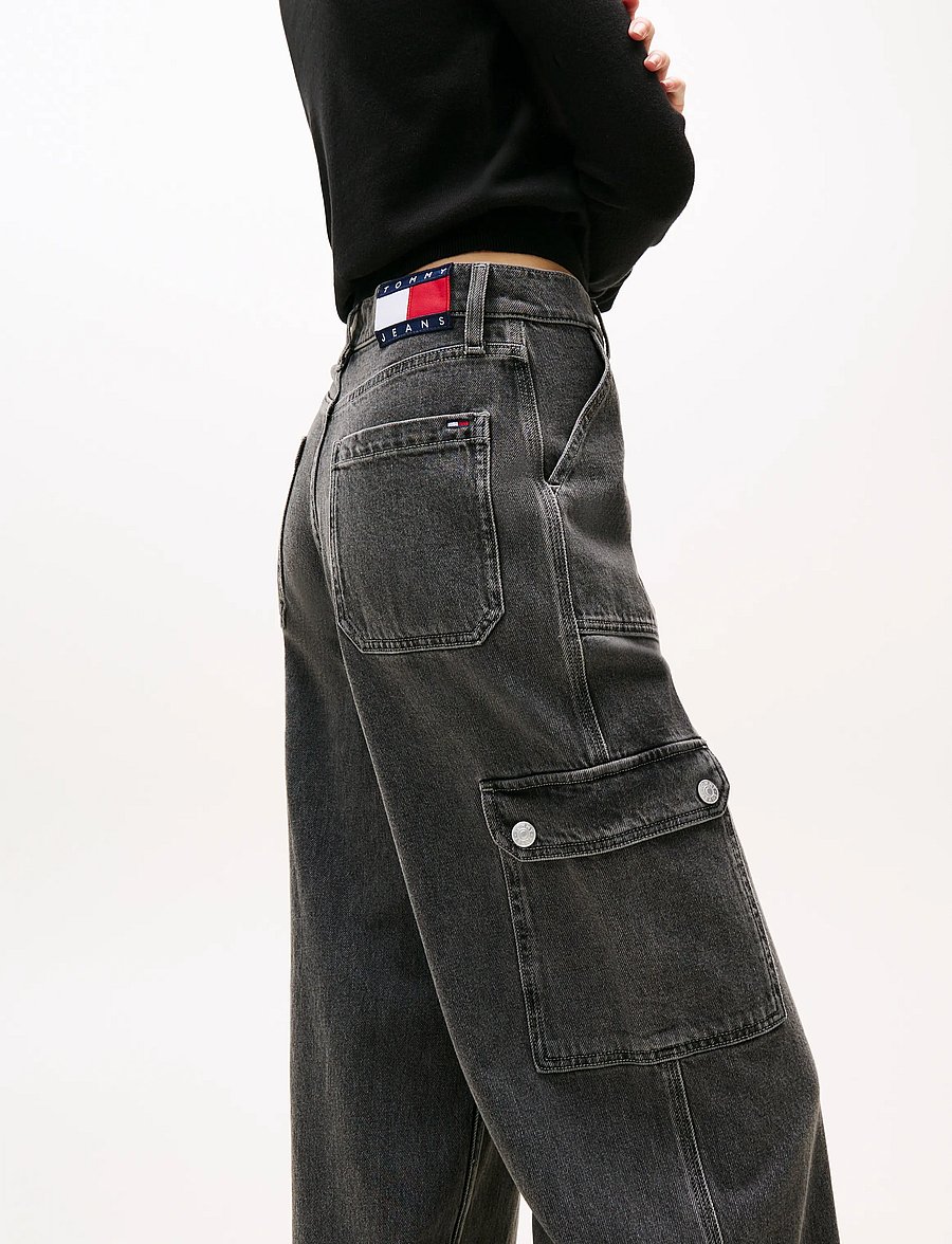 Tommy Jeans - CLAIRE HR WD CARGO CI4171 - cargo-hosen - denim grey - 5