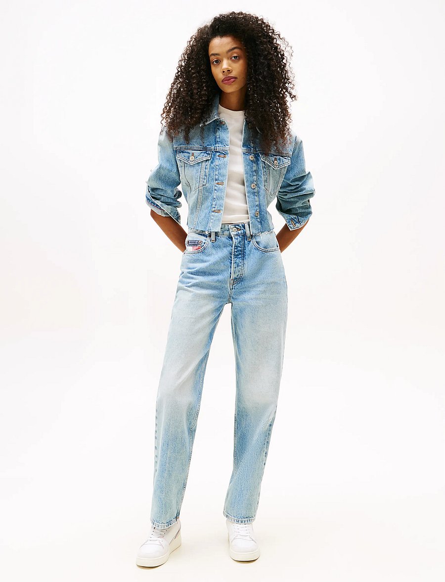 Tommy Jeans - LAYLA HR SLIM STR CBF RWB CI6033 - skinny jeans - denim mid light blue - 0