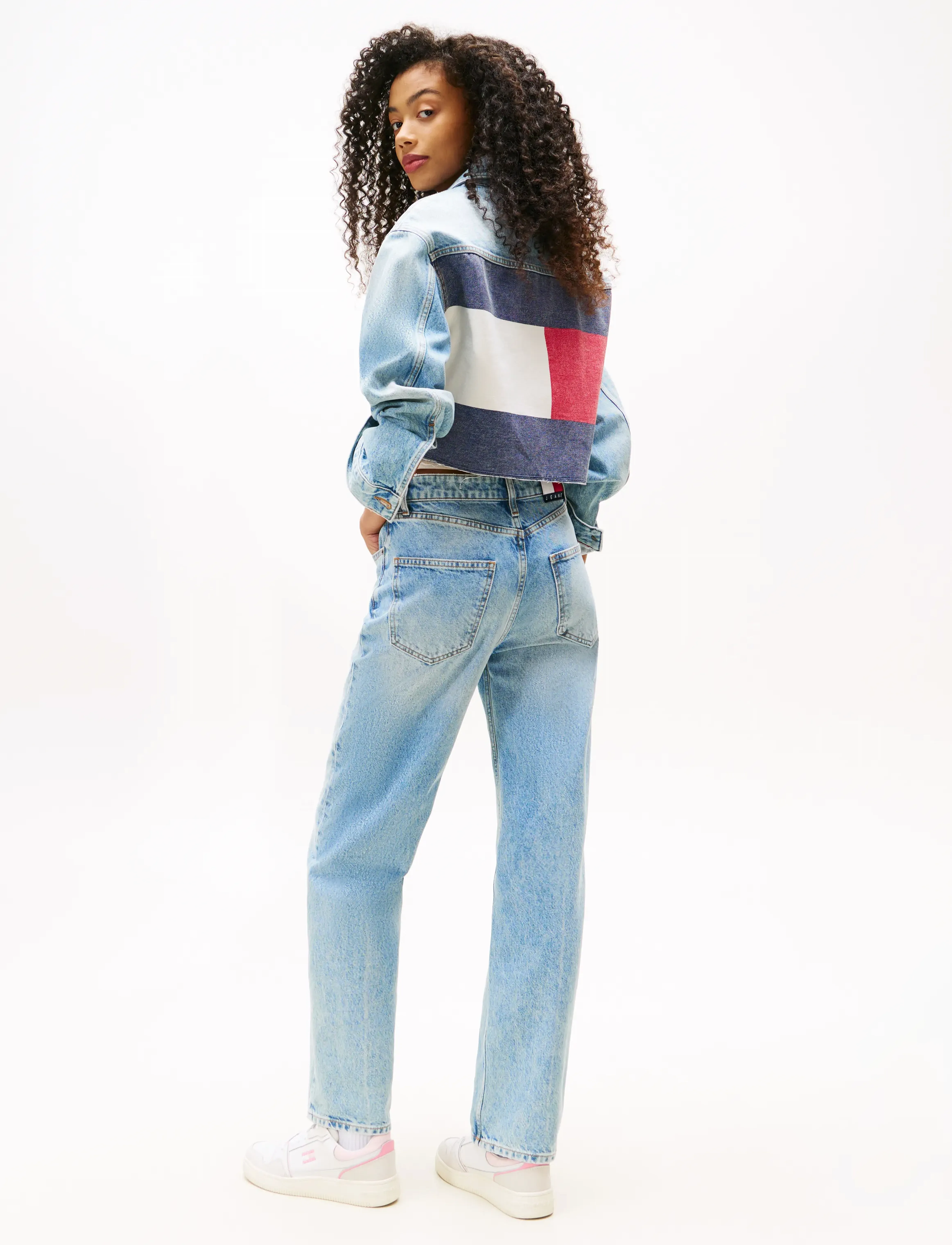 Tommy Jeans - LAYLA HR SLIM STR CBF RWB CI6033 - skinny jeans - denim mid light blue - 4