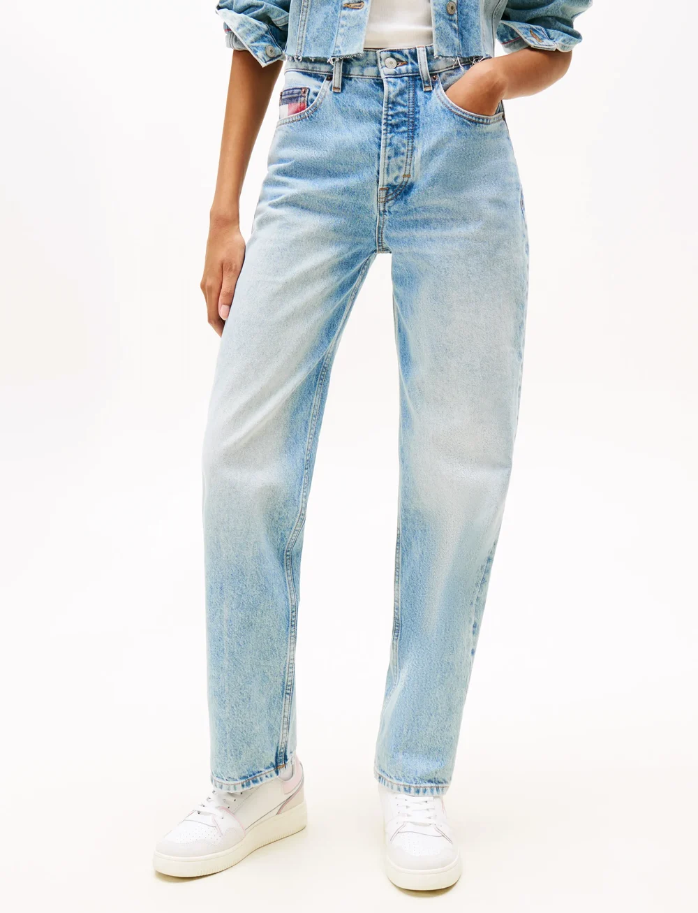 Tommy Jeans - LAYLA HR SLIM STR CBF RWB CI6033 - skinny jeans - denim mid light blue - 5