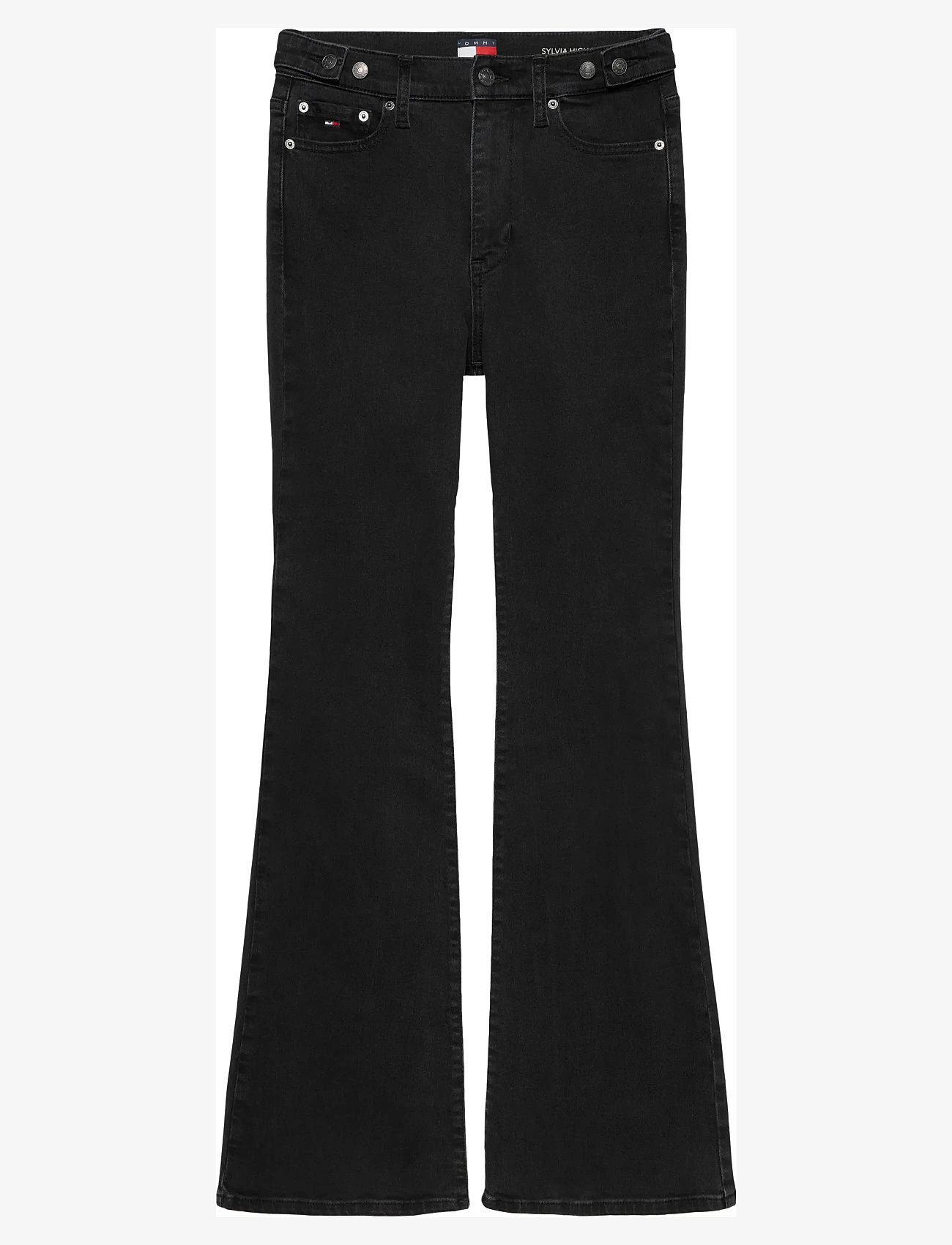 Tommy Jeans - SYLVIA HGH FLR TAB CI4282 - schlaghosen - denim washed black black - 1