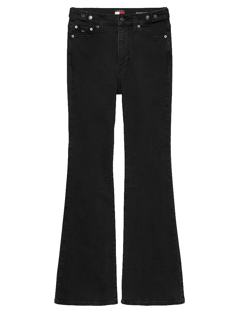 Tommy Jeans - SYLVIA HGH FLR TAB CI4282 - schlaghosen - denim washed black black - 1