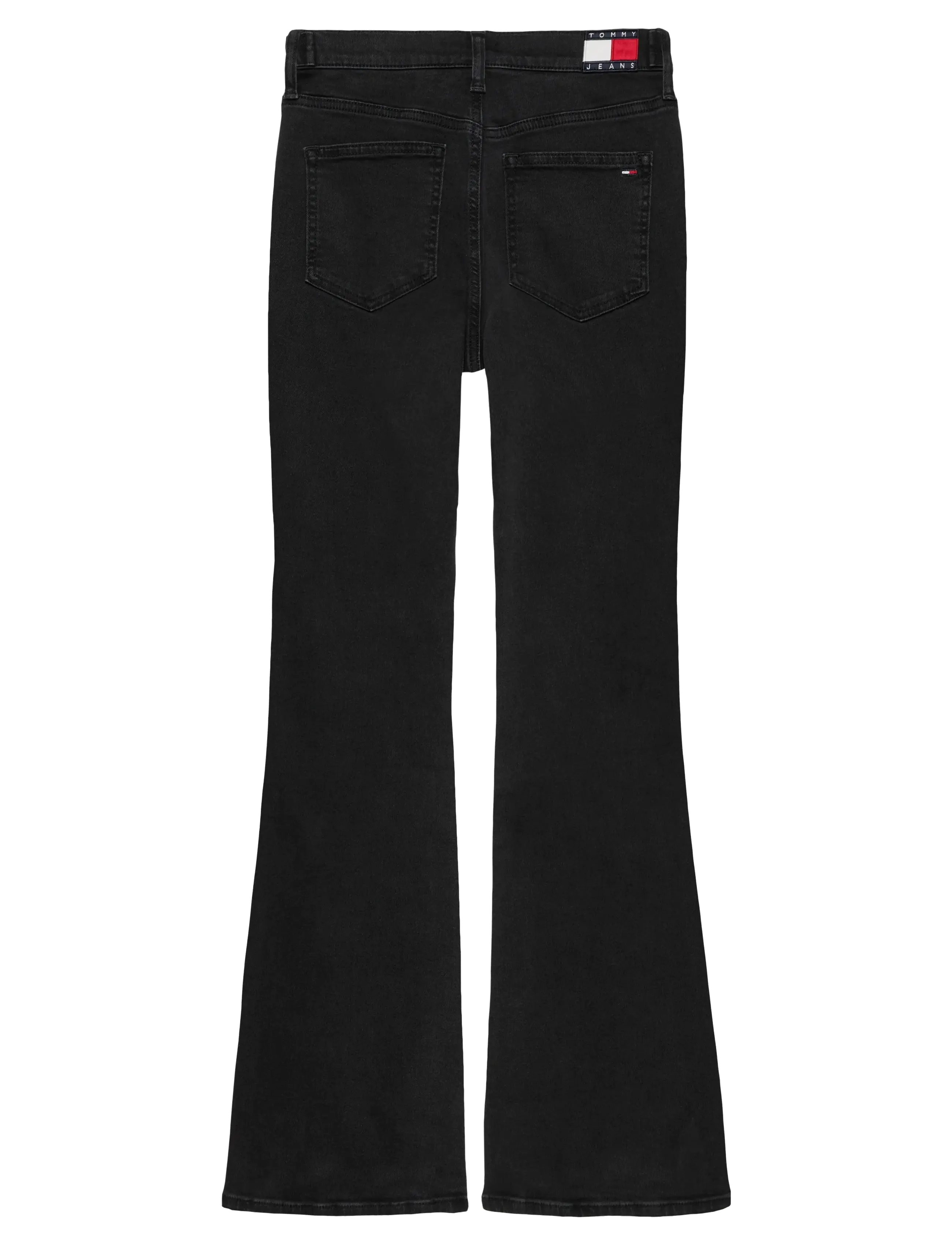 Tommy Jeans - SYLVIA HGH FLR TAB CI4282 - utsvängda jeans - denim washed black black - 2