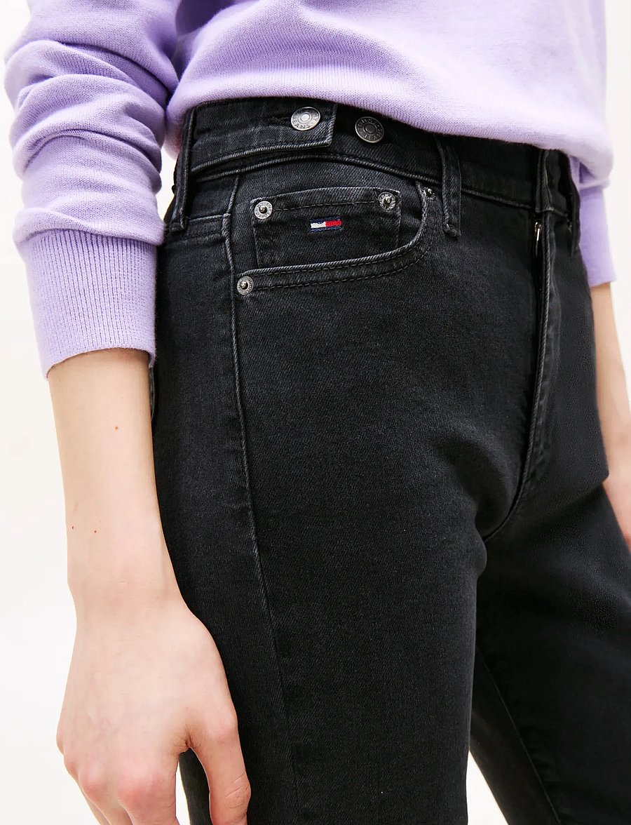 Tommy Jeans - SYLVIA HGH FLR TAB CI4282 - flared jeans - denim washed black black - 5