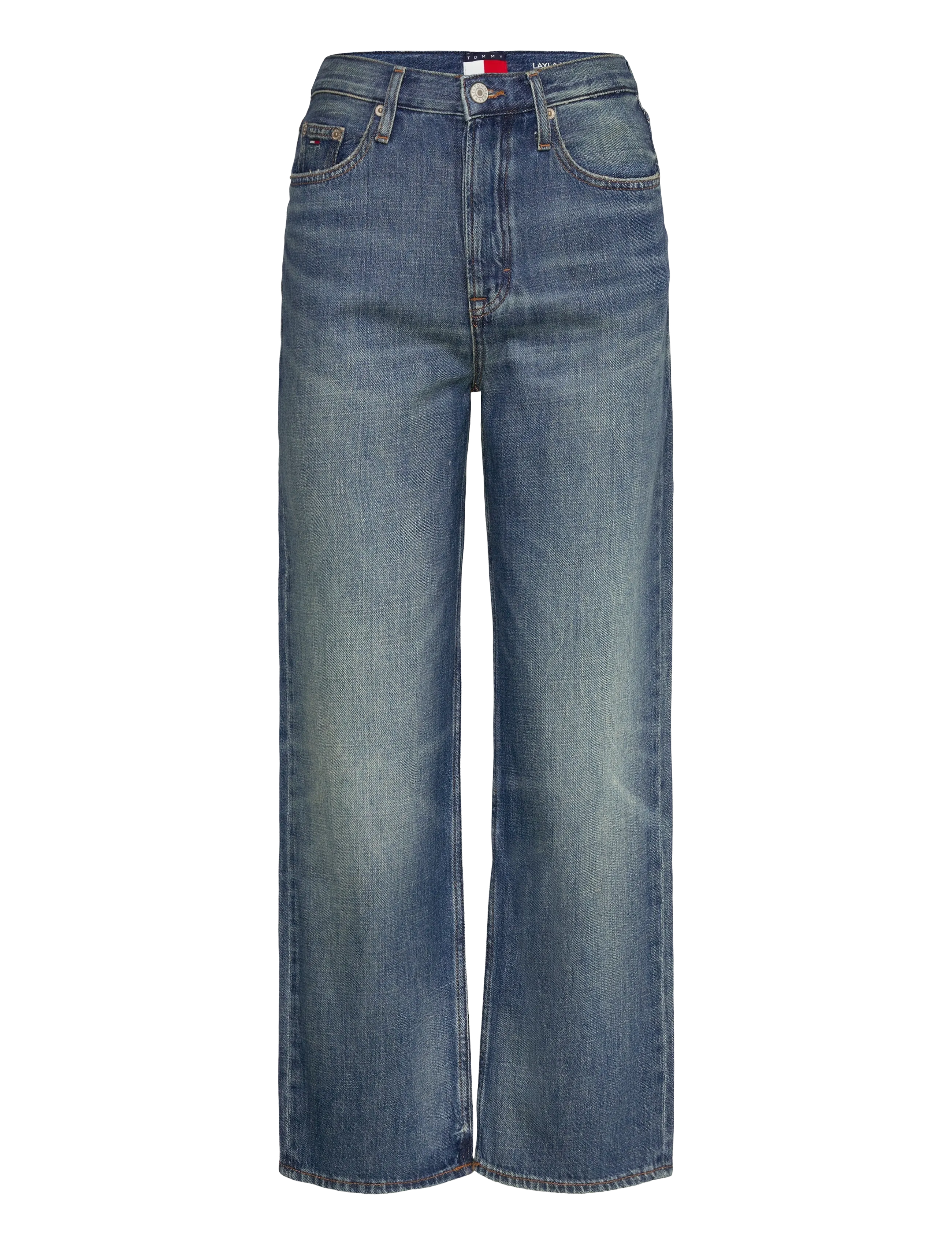 Tommy Jeans LAYLA HR SLIM STR CBF CI2037 - Straight jeans - DENIM MEDIUM / blue