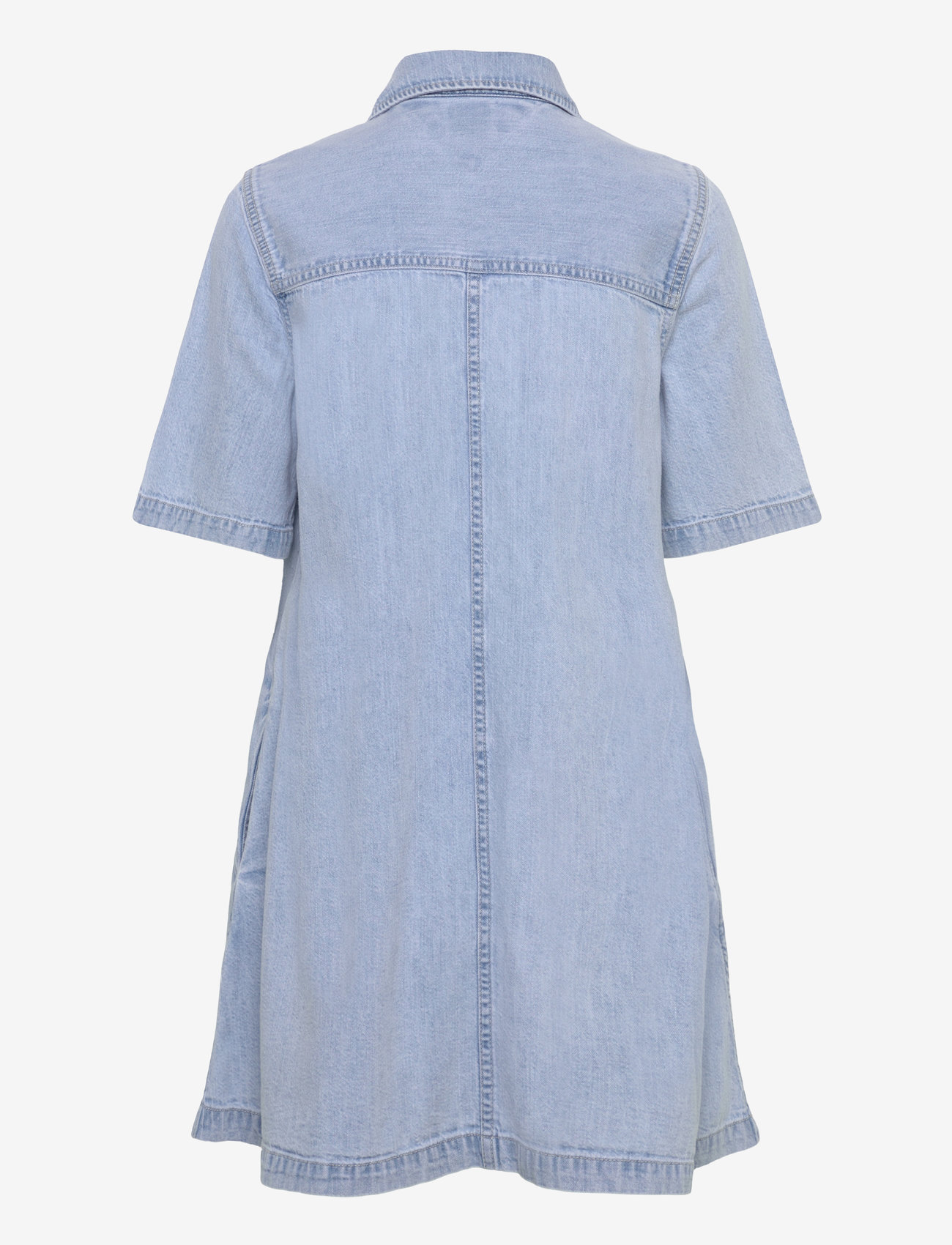 Tommy Jeans - A-LINE DENIM DRESS EXT - jeansklänningar - denim light - 2