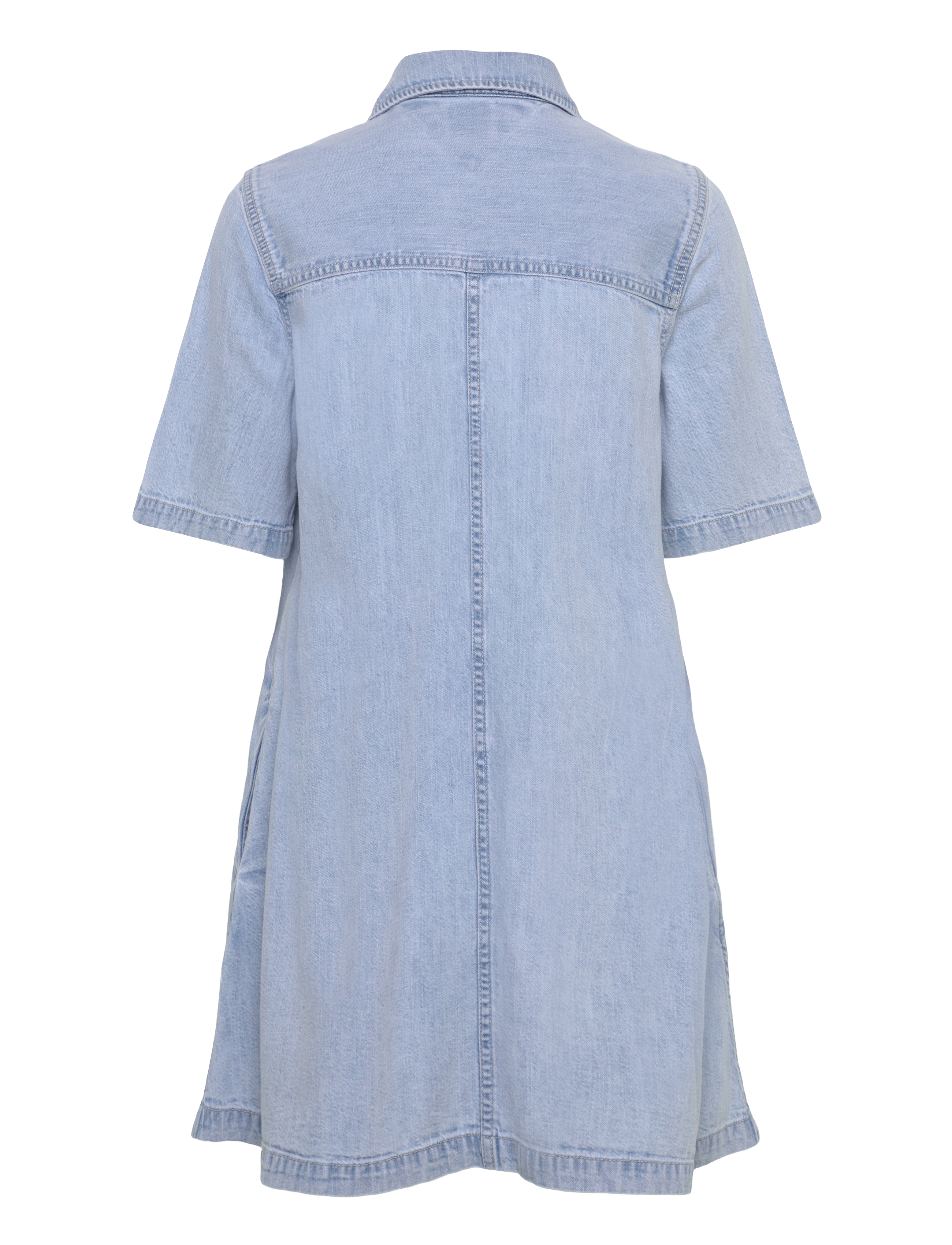 Tommy Jeans - A-LINE DENIM DRESS EXT - jeanskleider - denim light - 2