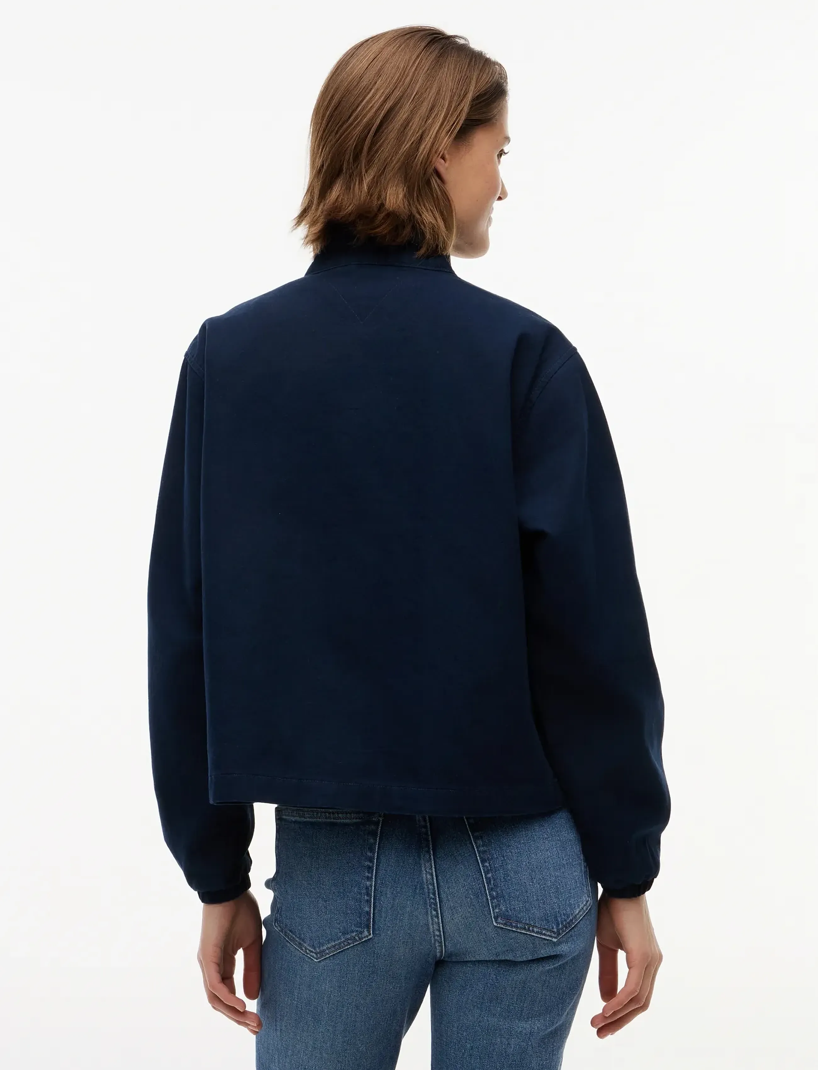 Tommy Jeans - TJW REG ZIP COTTON JACKET EXT - pavasarinės striukės - dark night navy - 2