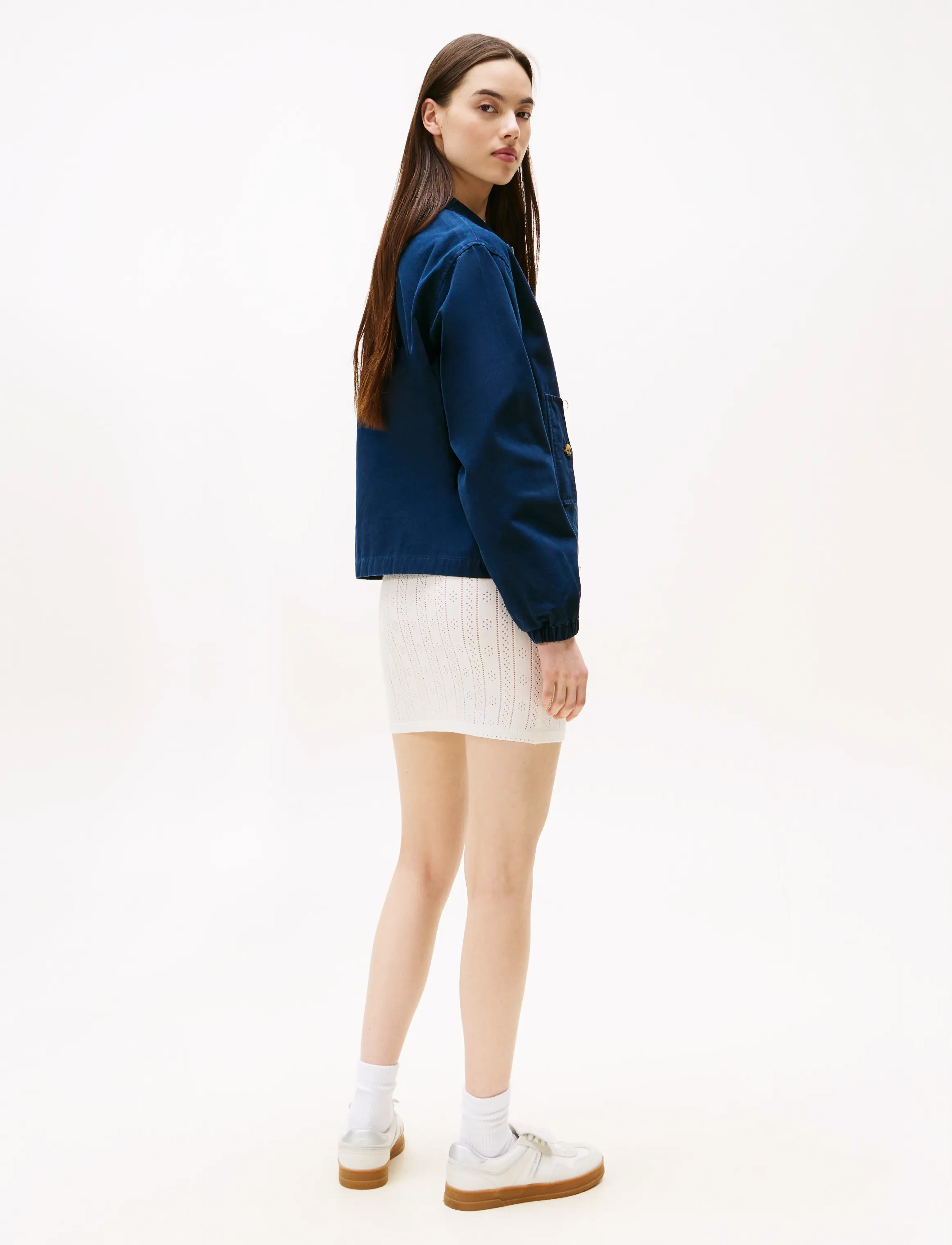 Tommy Jeans - TJW REG ZIP COTTON JACKET EXT - frühlingsjacken - dark night navy - 3