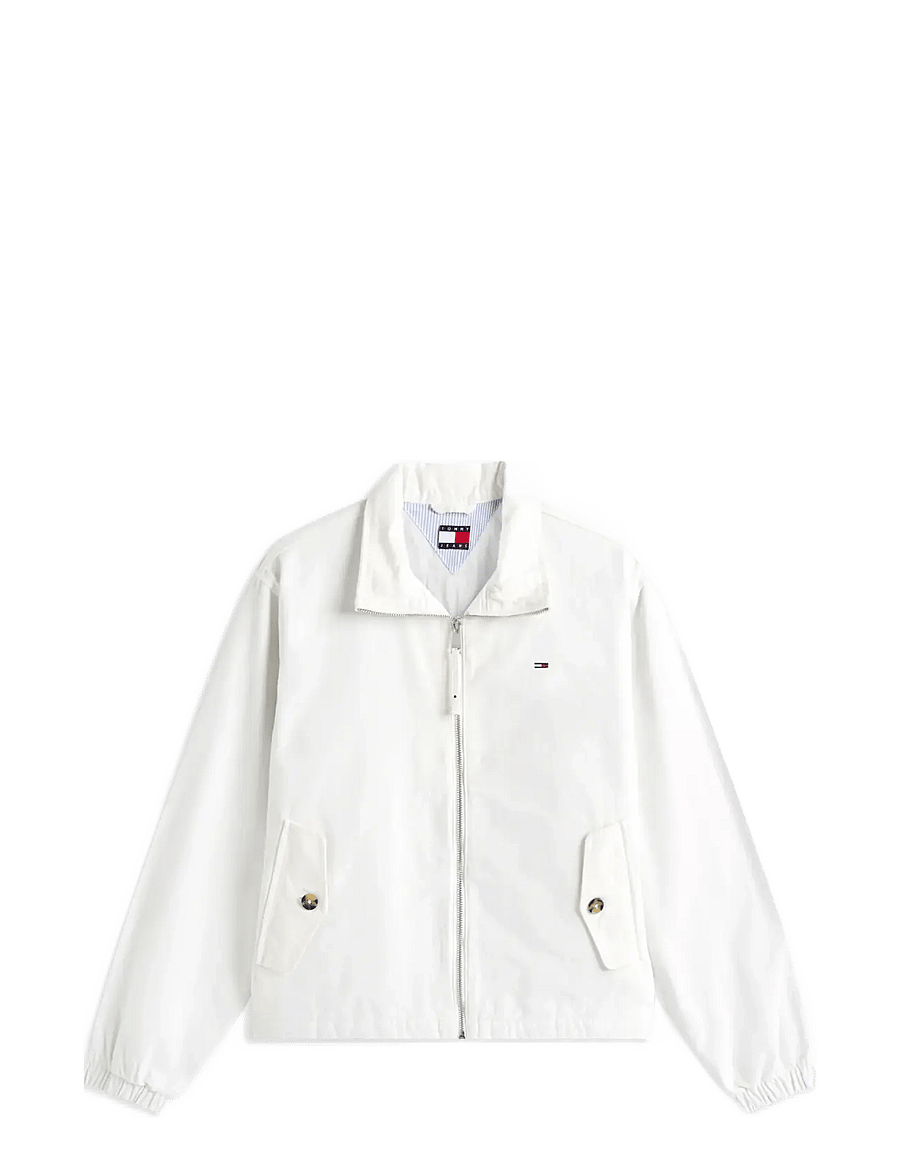 Tommy Jeans - TJW REG ZIP COTTON JACKET EXT - leichte jacken - ecru - 1