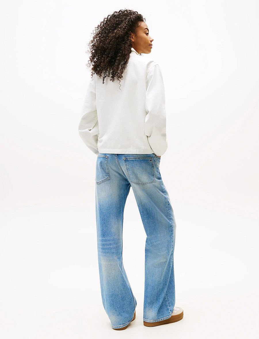 Tommy Jeans - TJW REG ZIP COTTON JACKET EXT - leichte jacken - ecru - 3