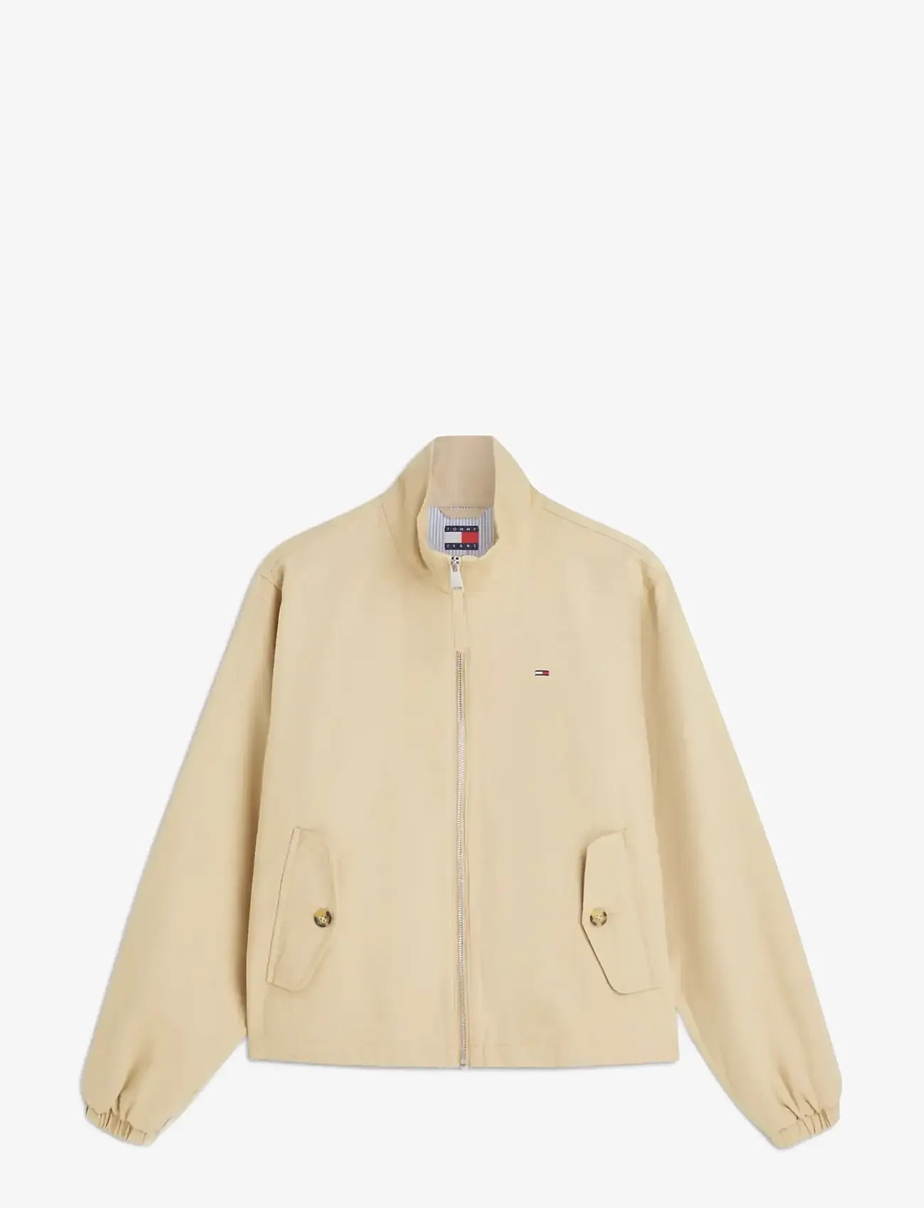Tommy Jeans - TJW REG ZIP COTTON JACKET EXT - spring jackets - gentle gold - 1