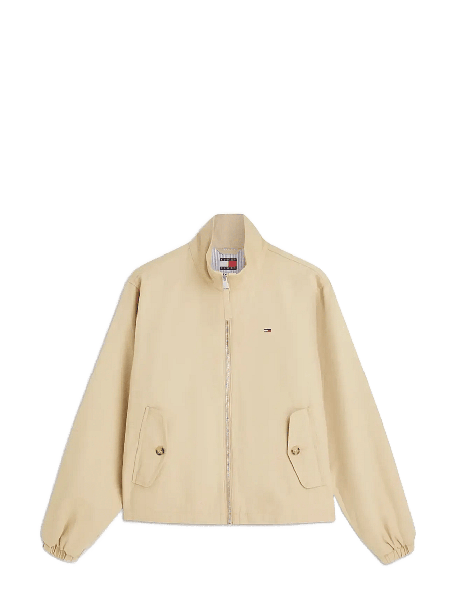 Tommy Jeans - TJW REG ZIP COTTON JACKET EXT - leichte jacken - gentle gold - 1